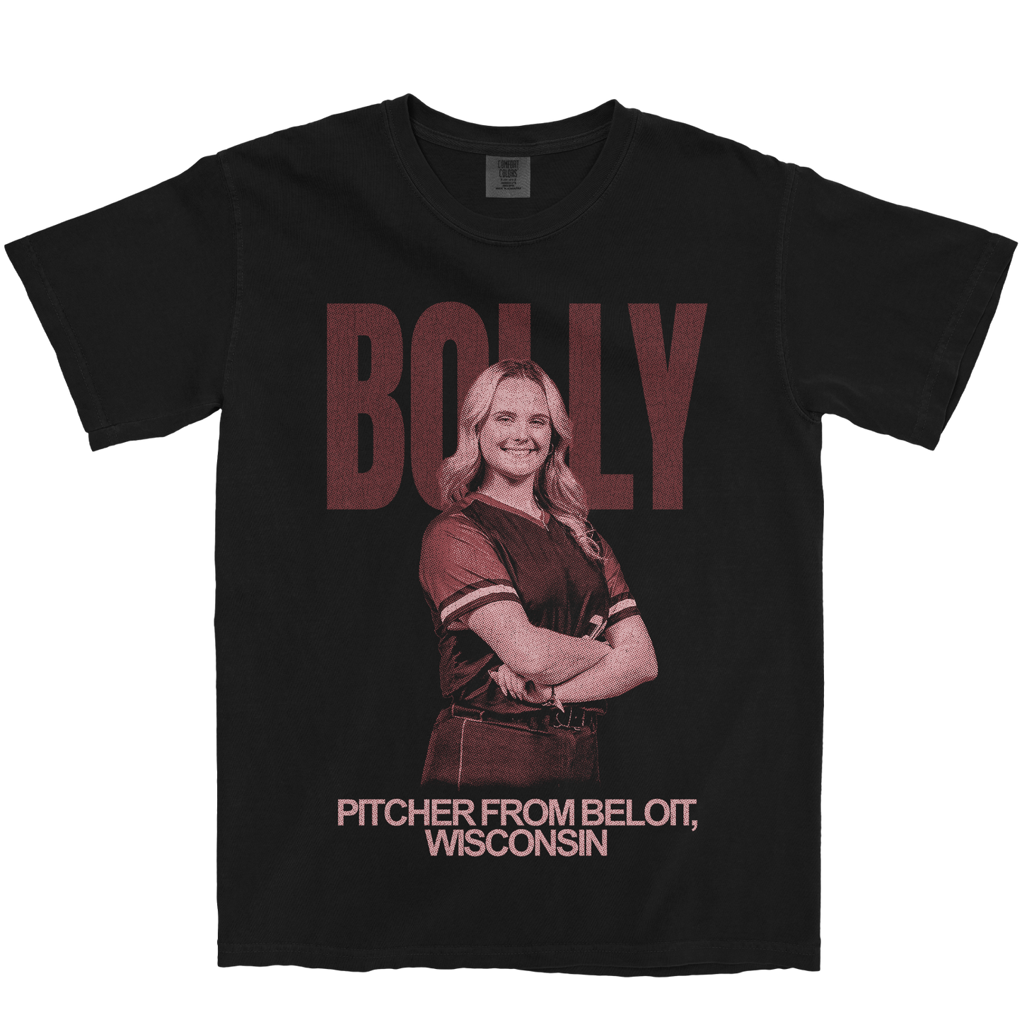 HANNAH BOLLY VINTAGE BLACK TEE