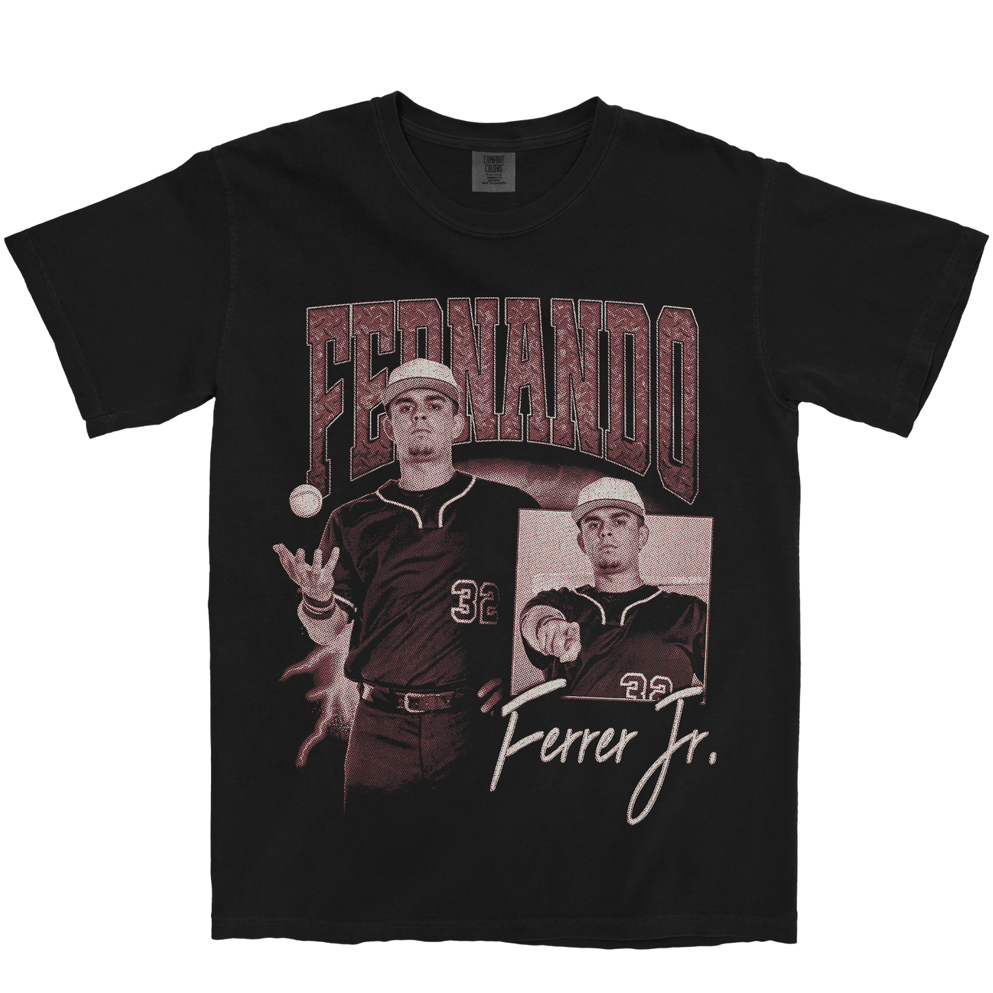 FERNANDO FERRER JR. GRAPHIC BLACK TEE