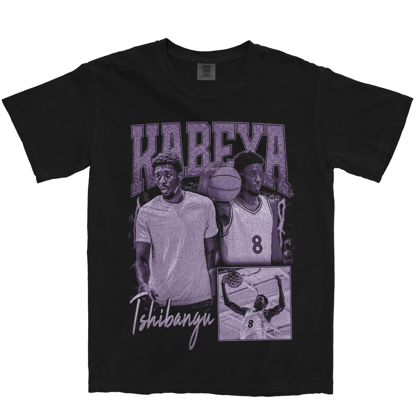 KABEYA TSHIBANGU GRAPHIC BLACK TEE