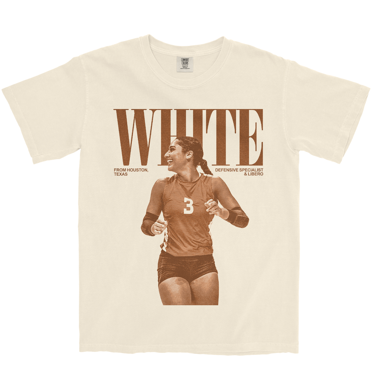 SHAELIN WHITE VINTAGE IVORY TEE