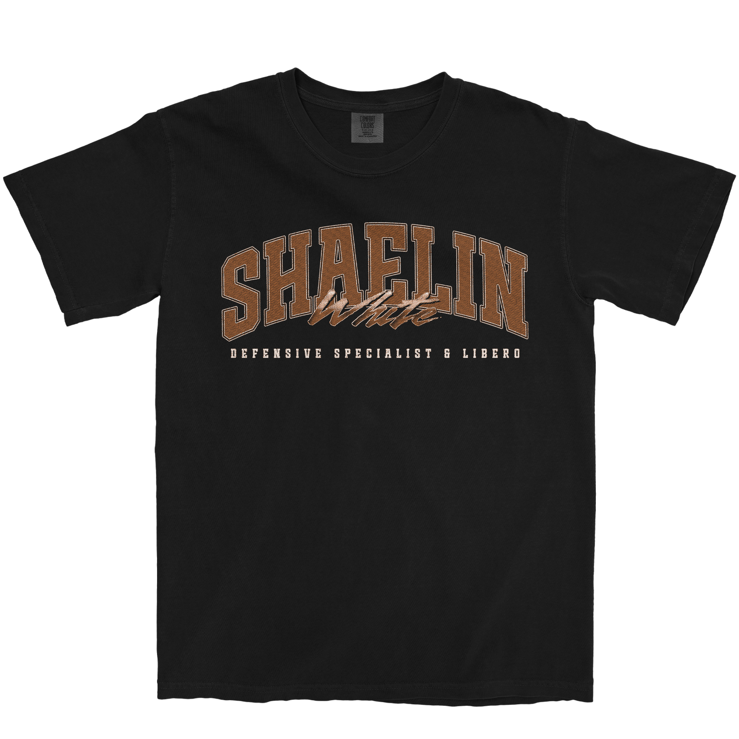 SHAELIN WHITE RETRO BLACK TEE