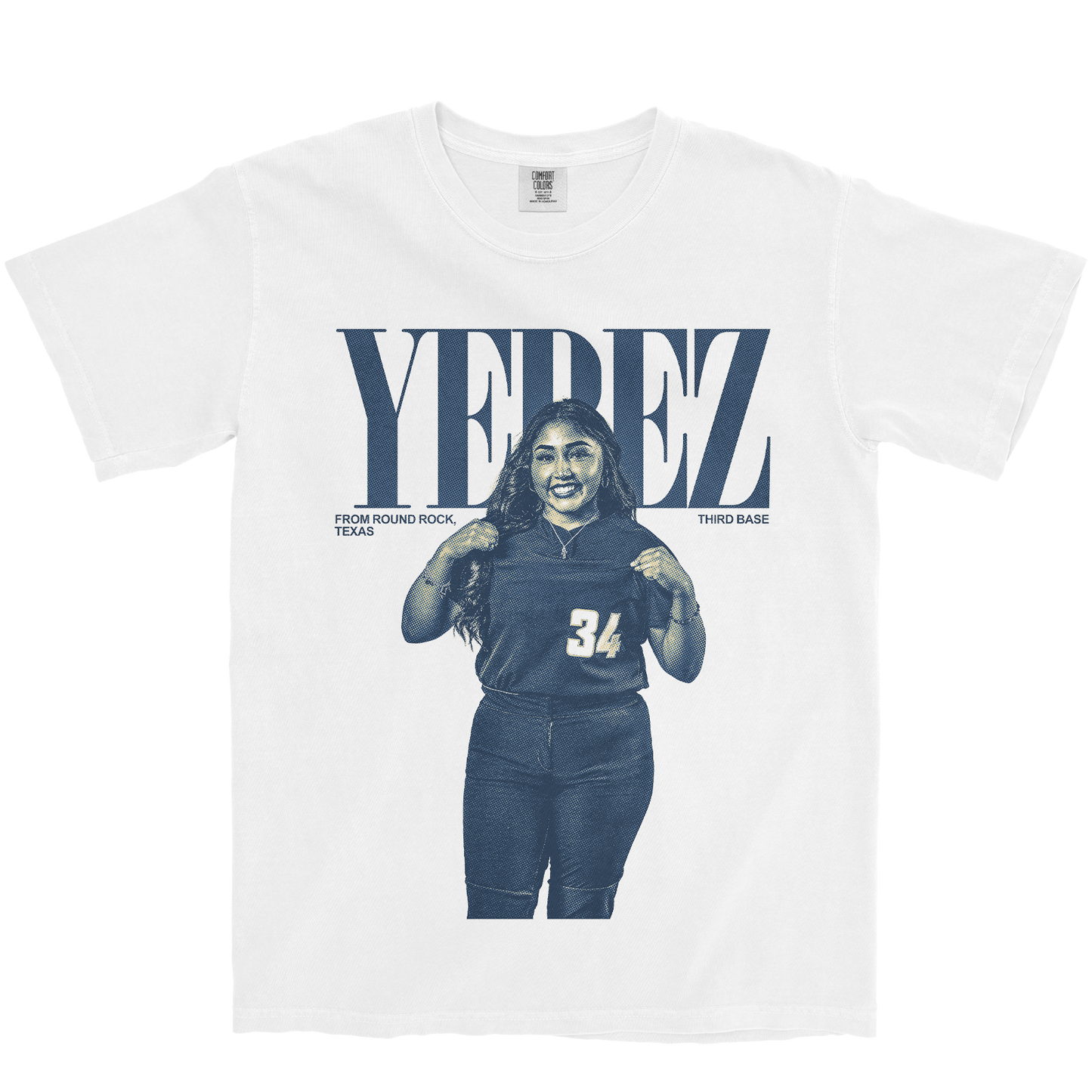 KIMBERLY YEPEZ VINTAGE WHITE TEE