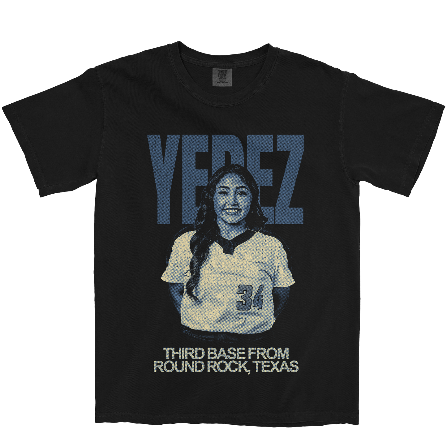 KIMBERLY YEPEZ VINTAGE BLACK TEE
