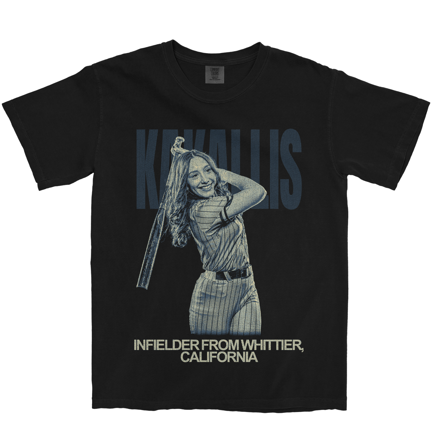 BAYLIE KAKALLIS VINTAGE BLACK TEE