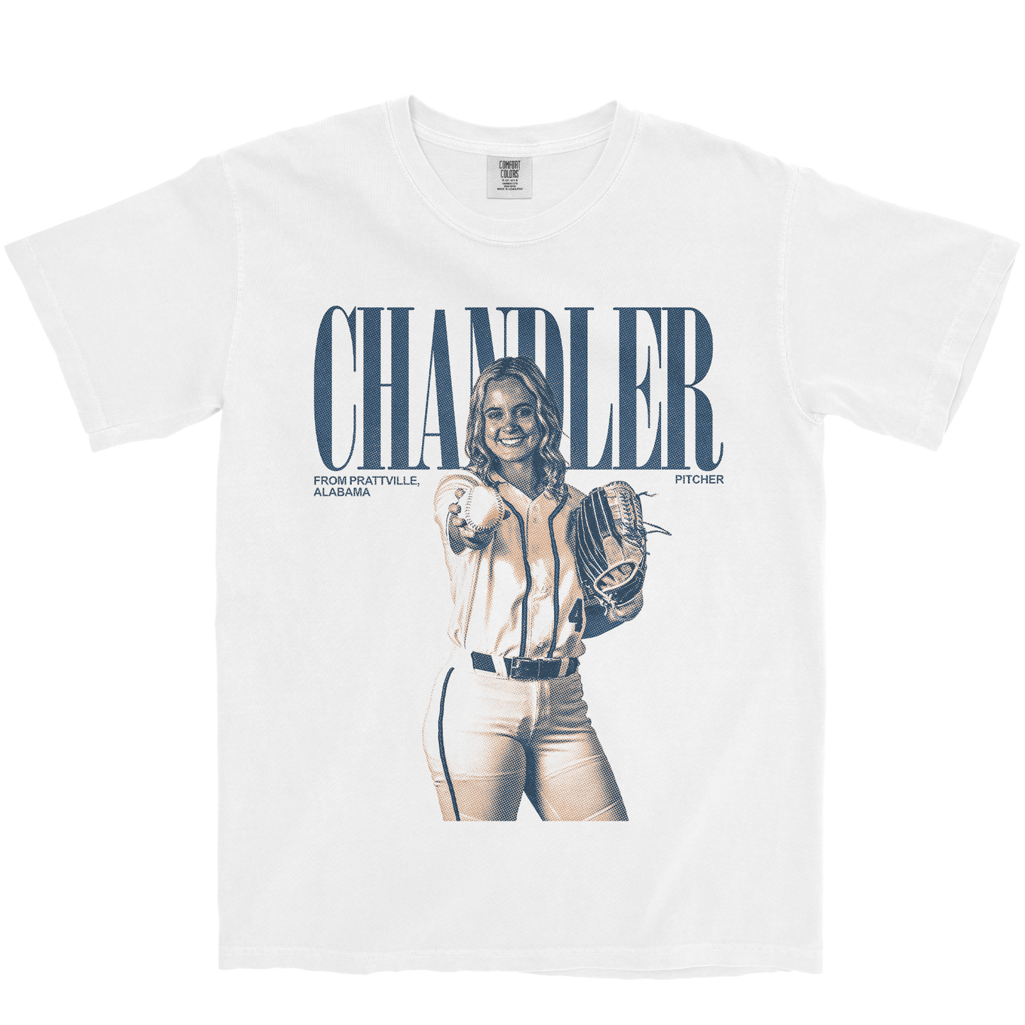 KAYTIE CHANDLER VINTAGE WHITE TEE