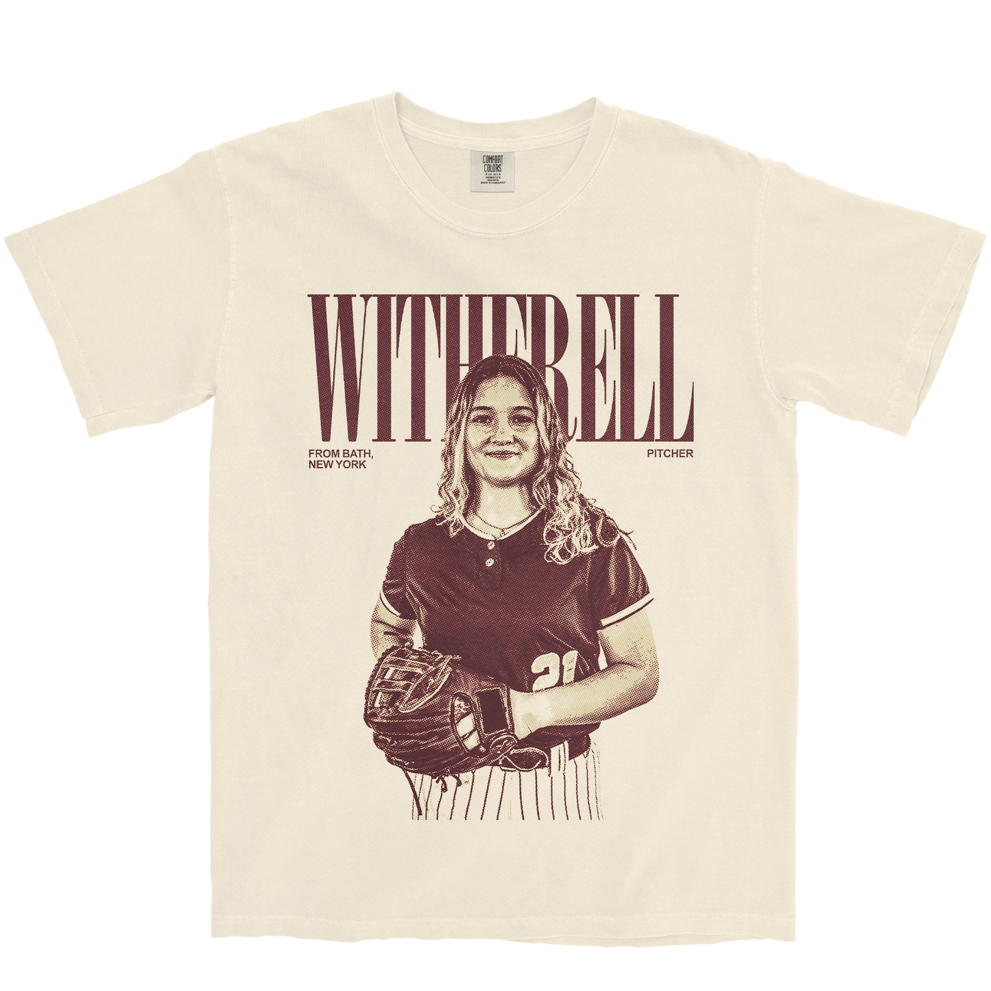 KAILI WITHERELL VINTAGE IVORY TEE
