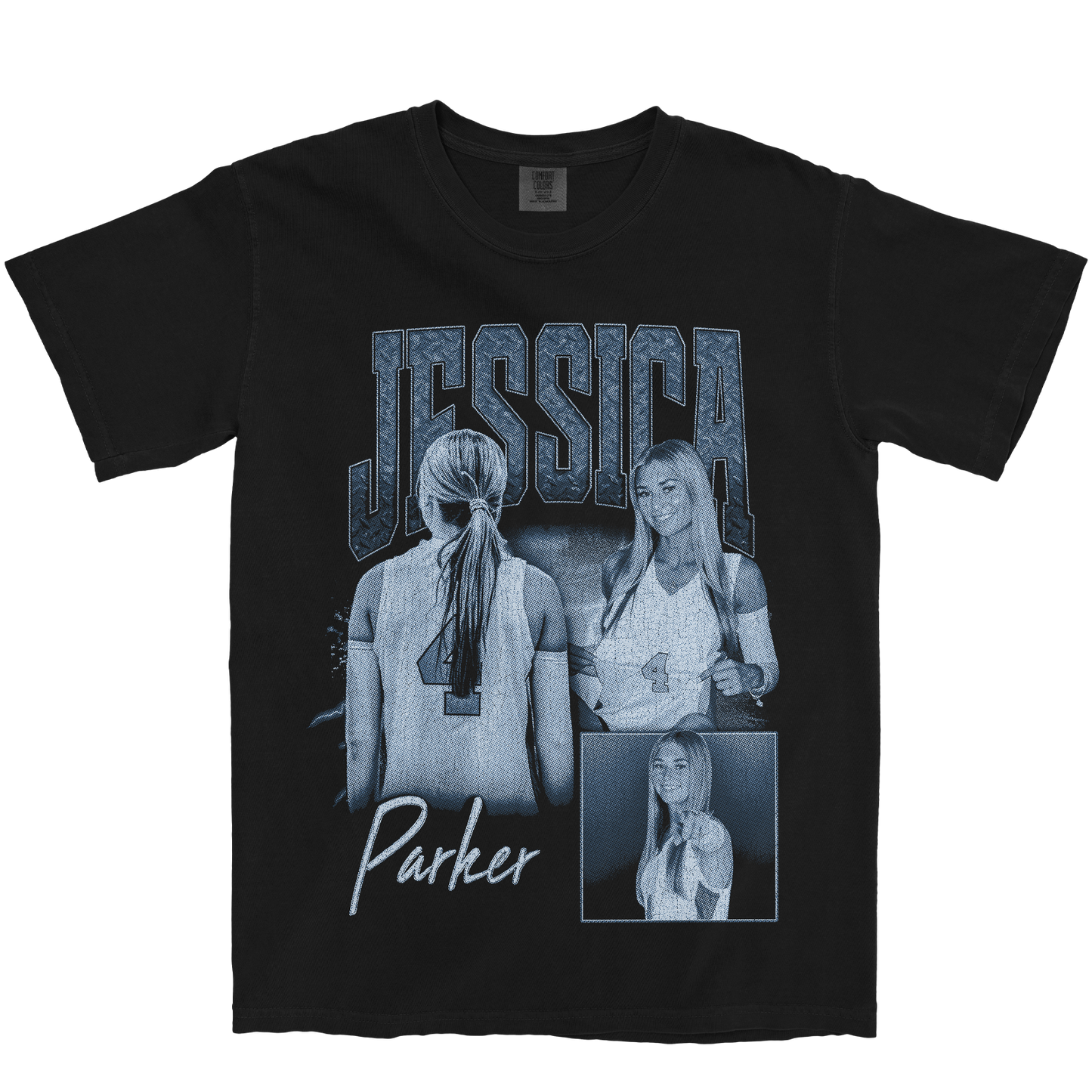 JESSICA PARKER GRAPHIC BLACK TEE