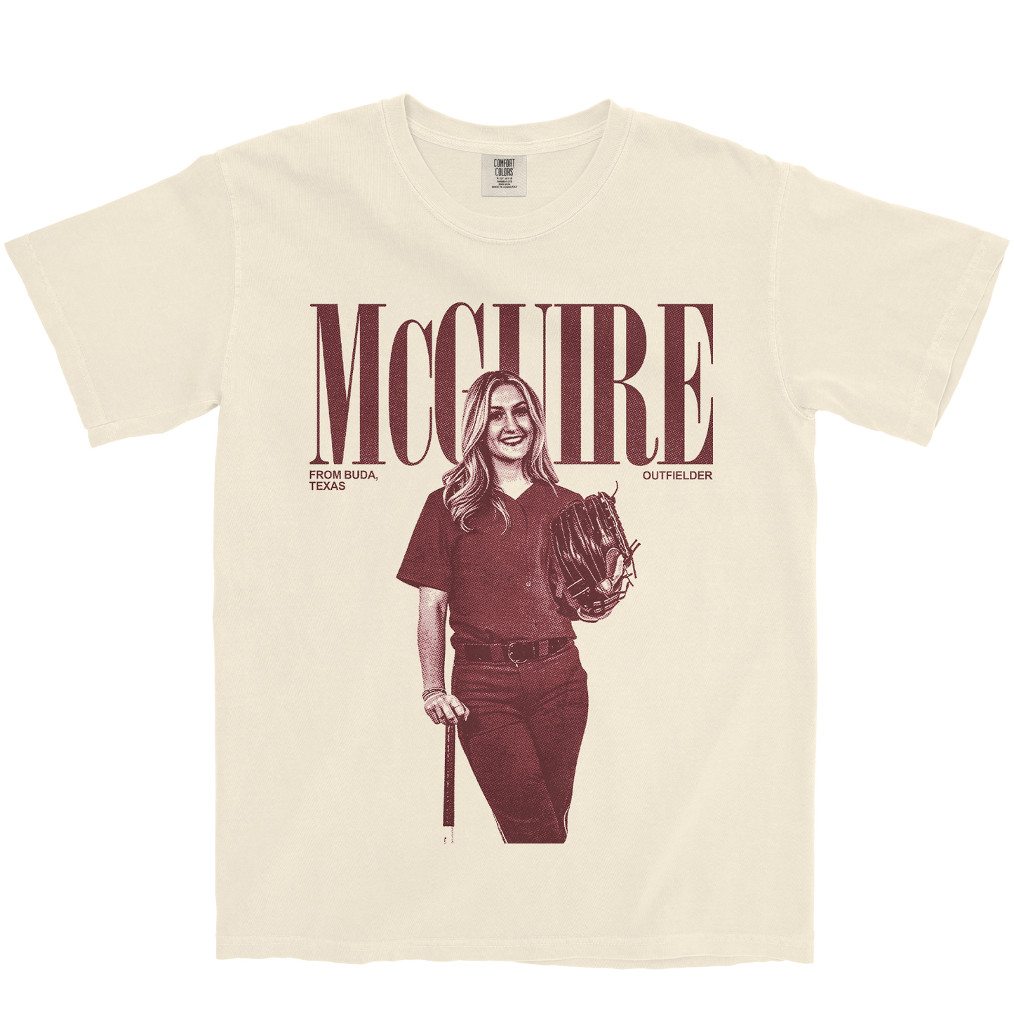 KINLEE MCGUIRE VINTAGE IVORY TEE