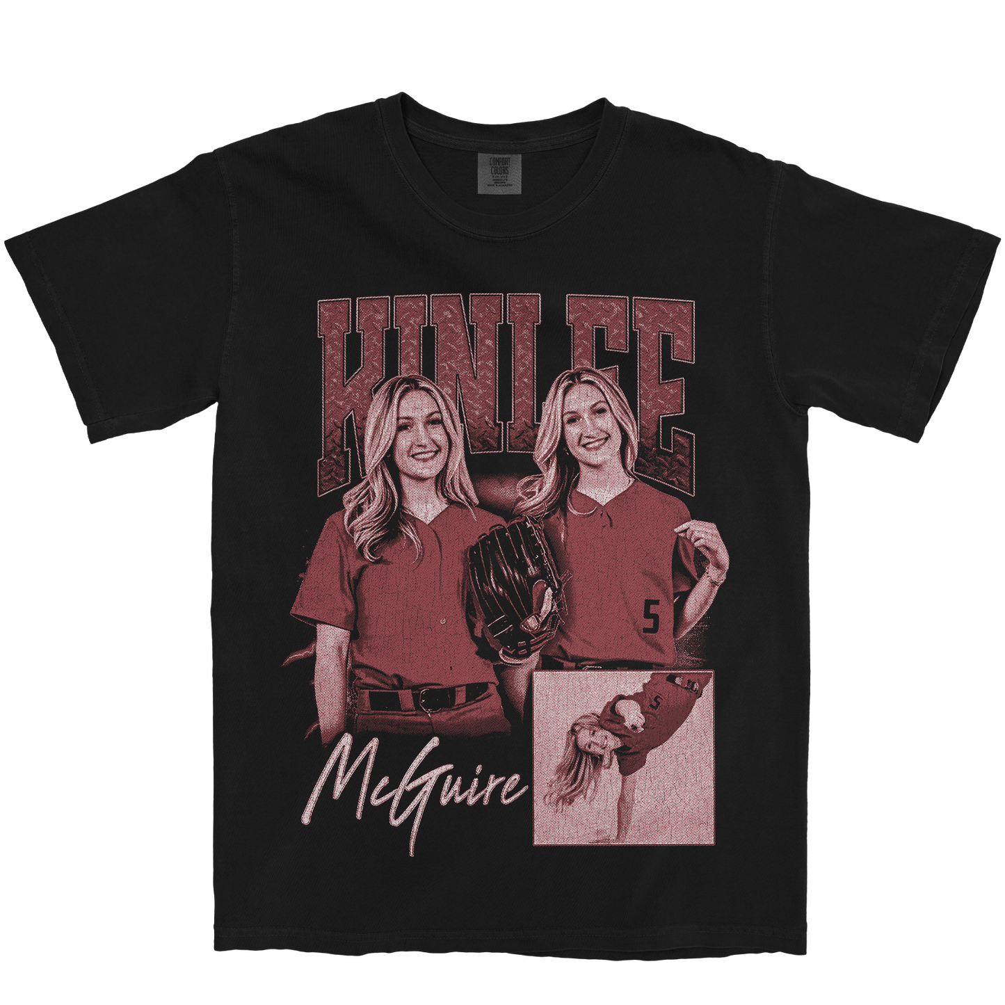 KINLEE MCGUIRE GRAPHIC BLACK TEE