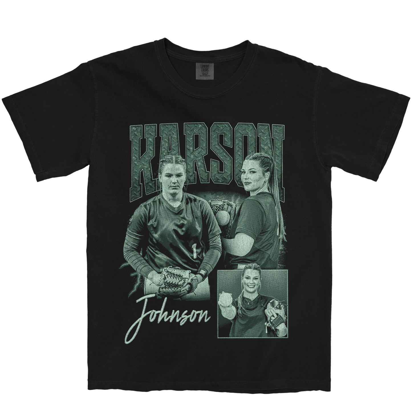 KARSON JOHNSON GRAPHIC BLACK TEE