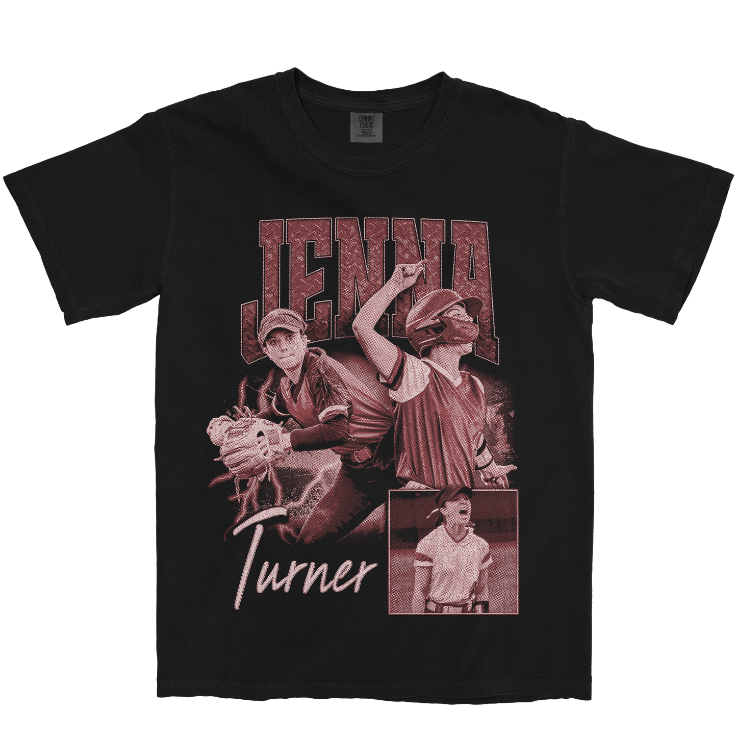 JENNA TURNER GRAPHIC BLACK TEE