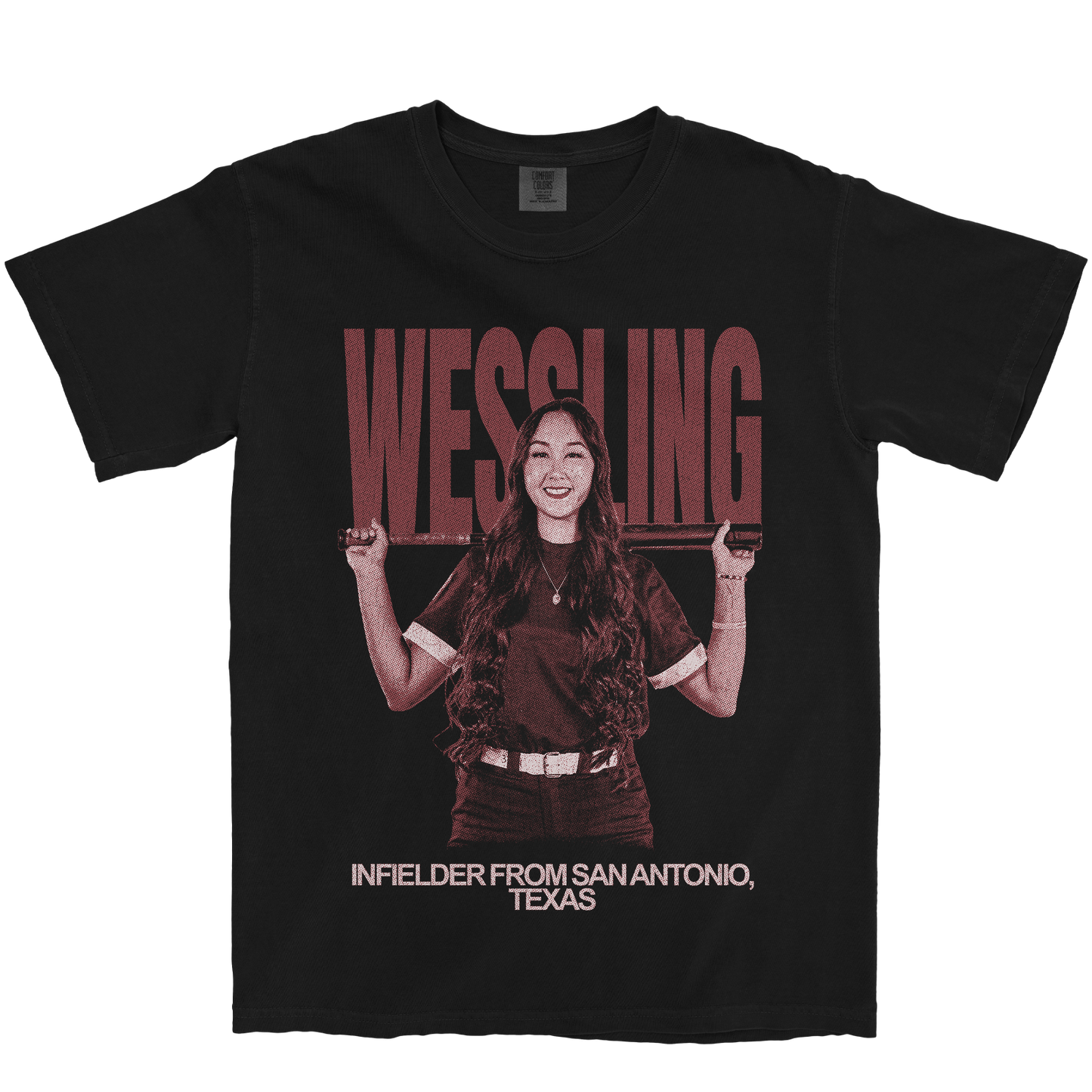 CIMARA-LEI WESSLING VINTAGE BLACK TEE