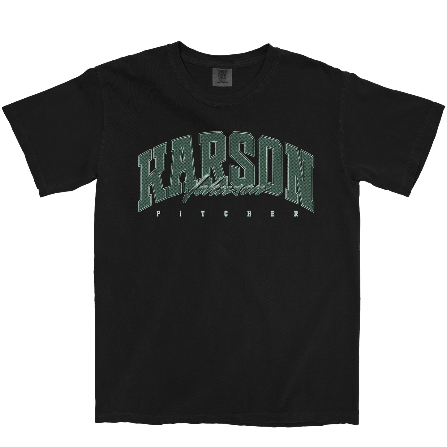 KARSON JOHNSON RETRO BLACK TEE
