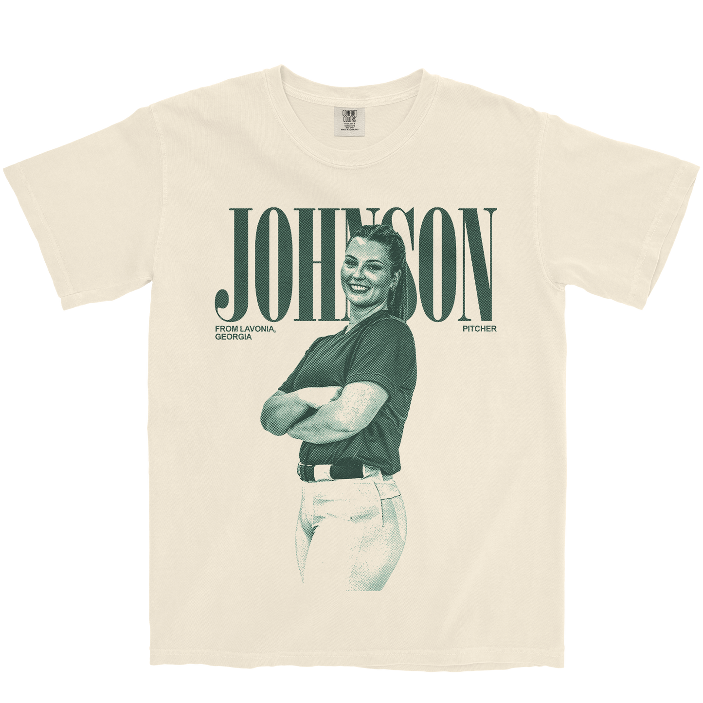 KARSON JOHNSON VINTAGE IVORY TEE