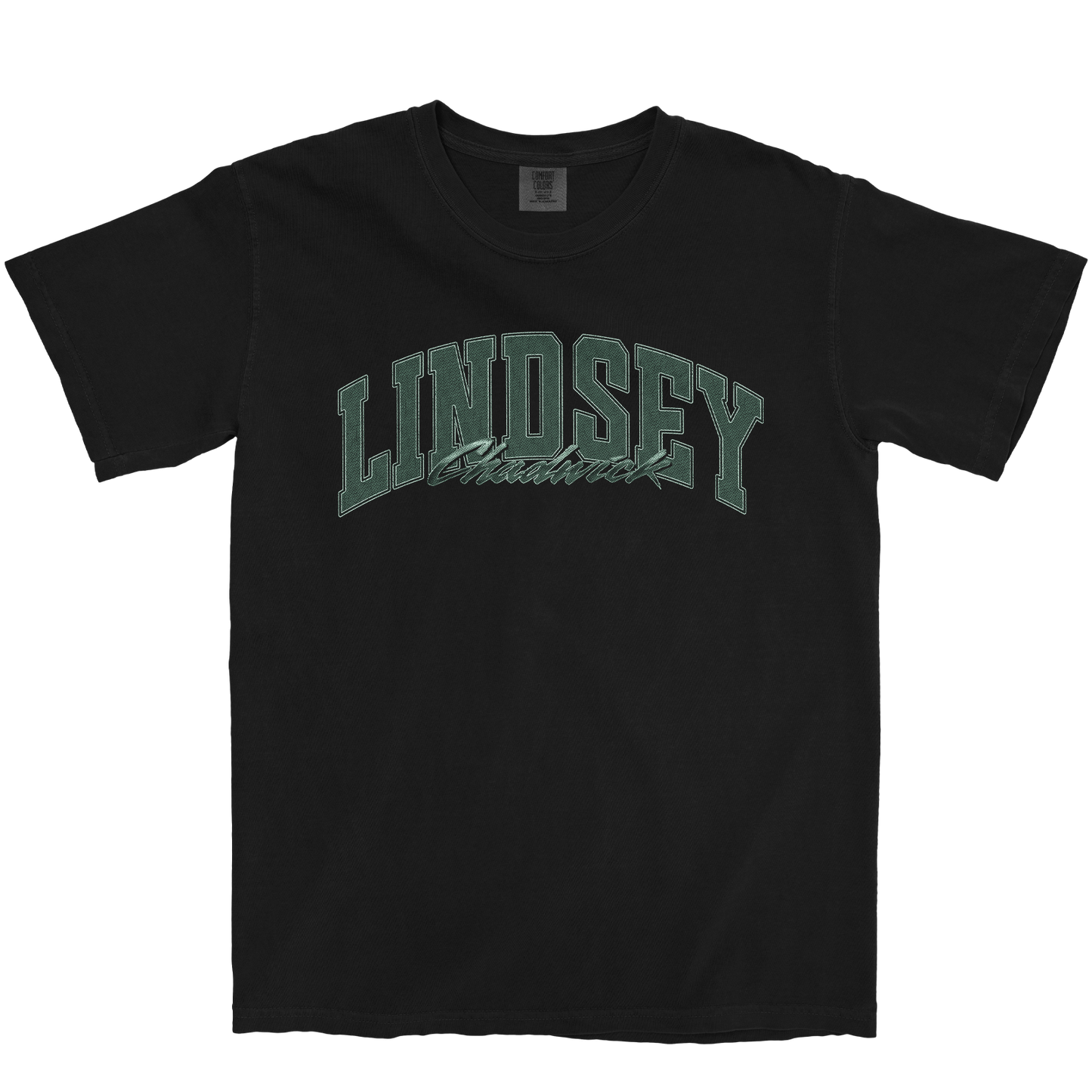 LINDSEY CHADWICK RETRO BLACK TEE