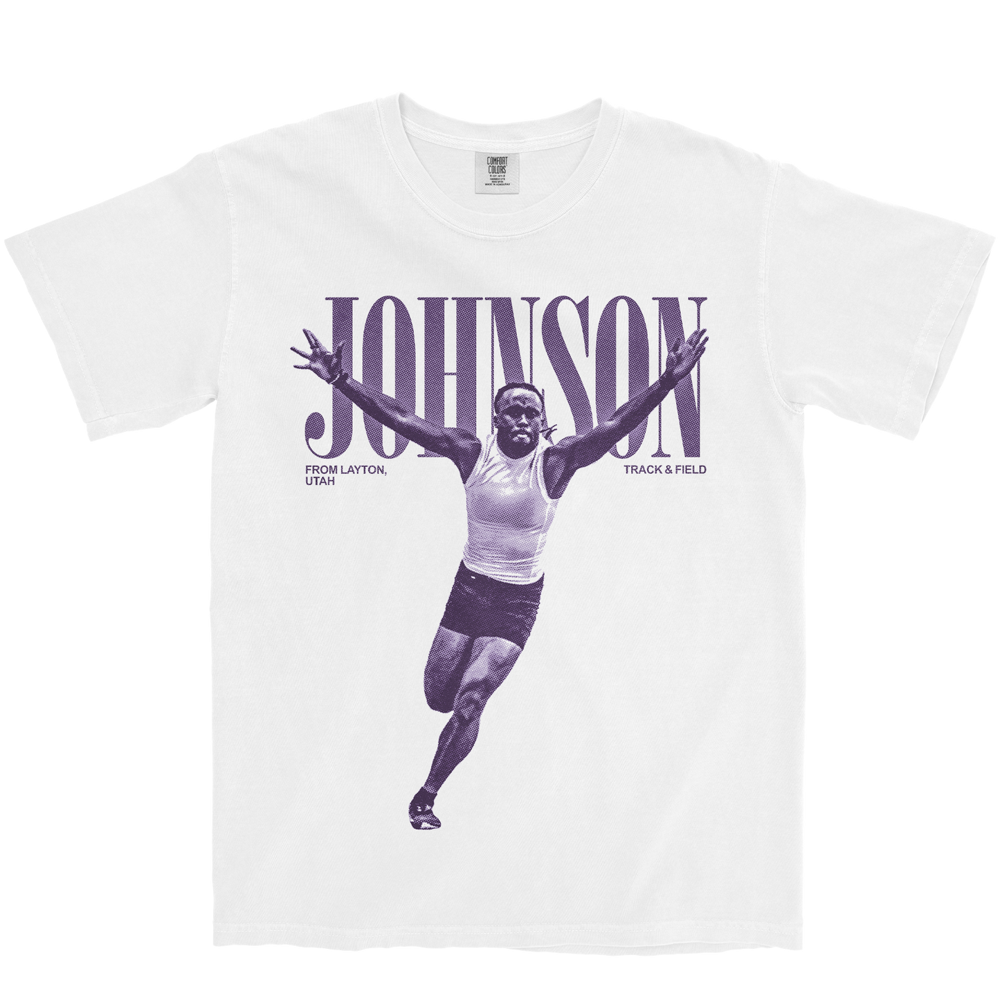 MALIK JOHNSON VINTAGE WHITE TEE