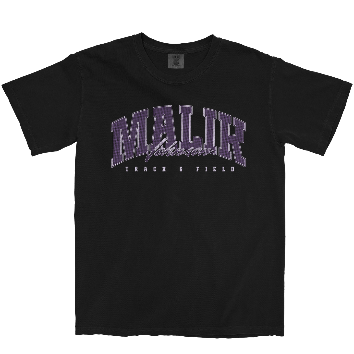 MALIK JOHNSON RETRO BLACK TEE