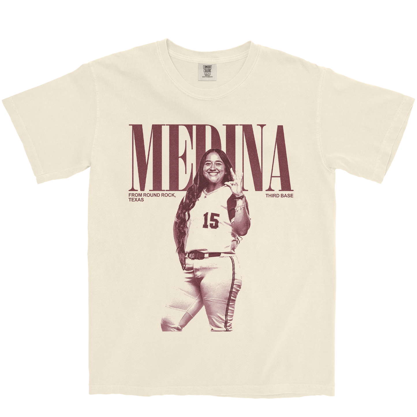 MALARIE MEDINA VINTAGE IVORY TEE