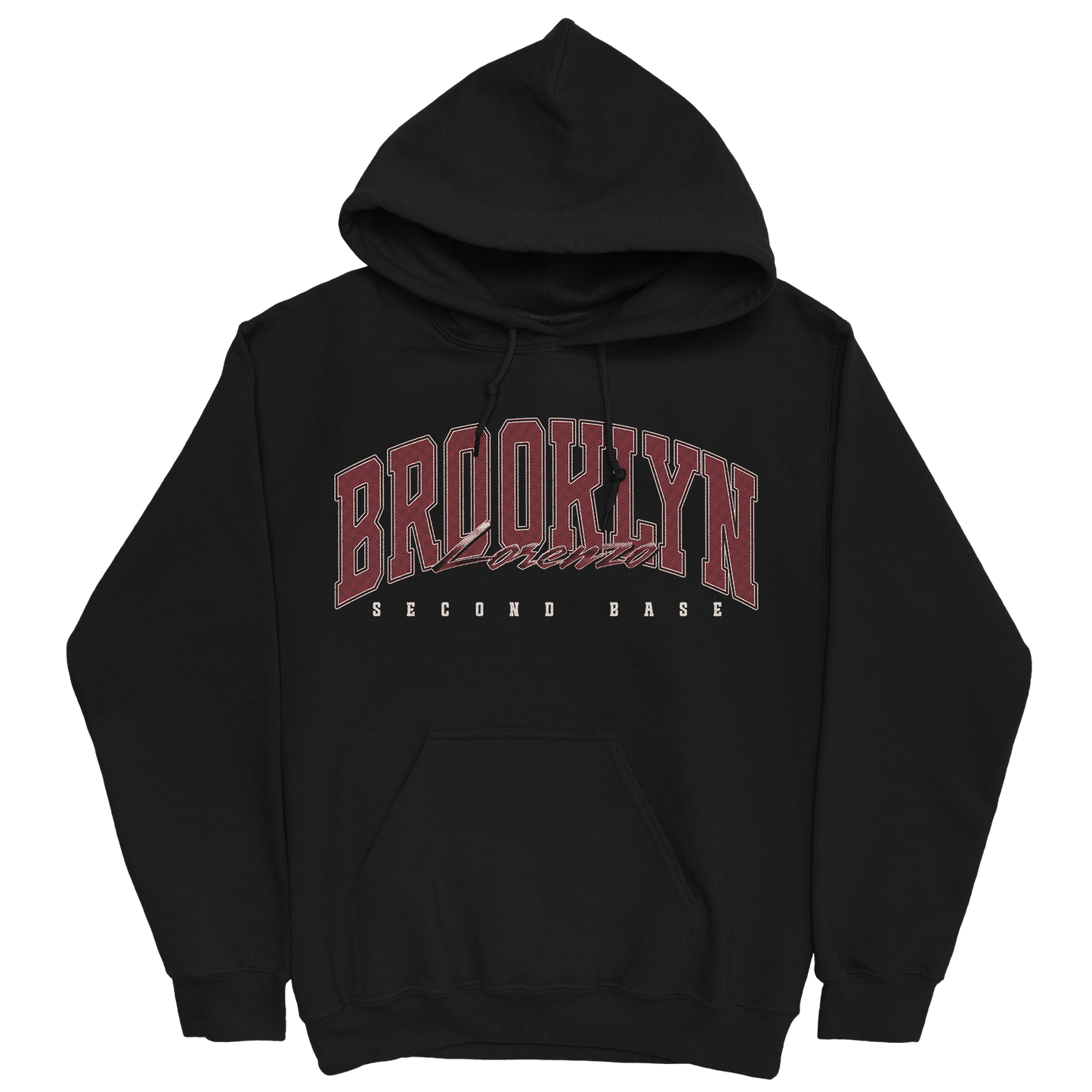 BROOKLYN LORENZO RETRO BLACK HOODIE