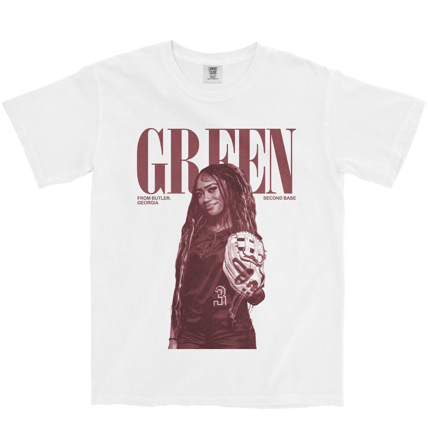 TORI GREEN VINTAGE WHITE TEE
