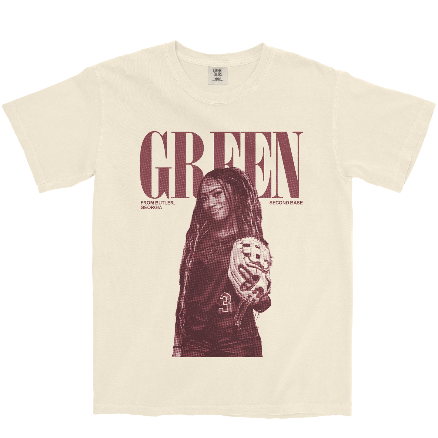 TORI GREEN VINTAGE IVORY TEE