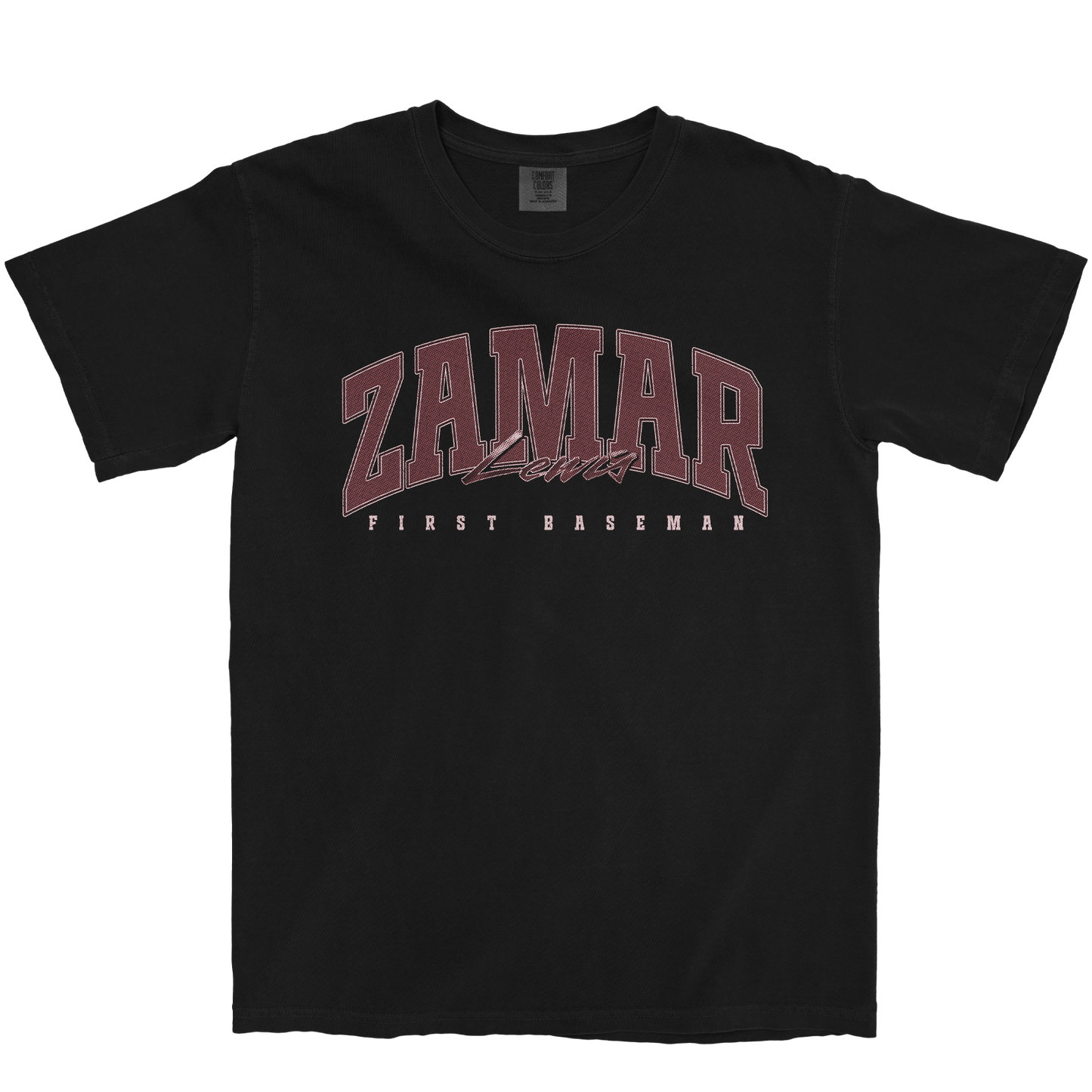 ZAMAR LEWIS RETRO BLACK TEE
