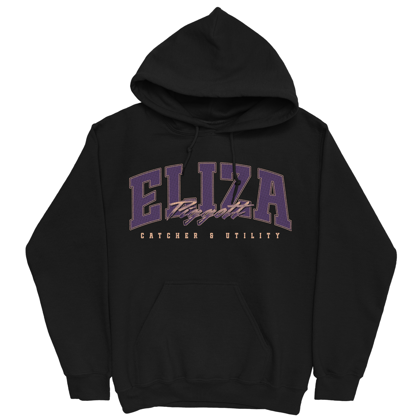ELIZA PIGGOTT RETRO BLACK HOODIE
