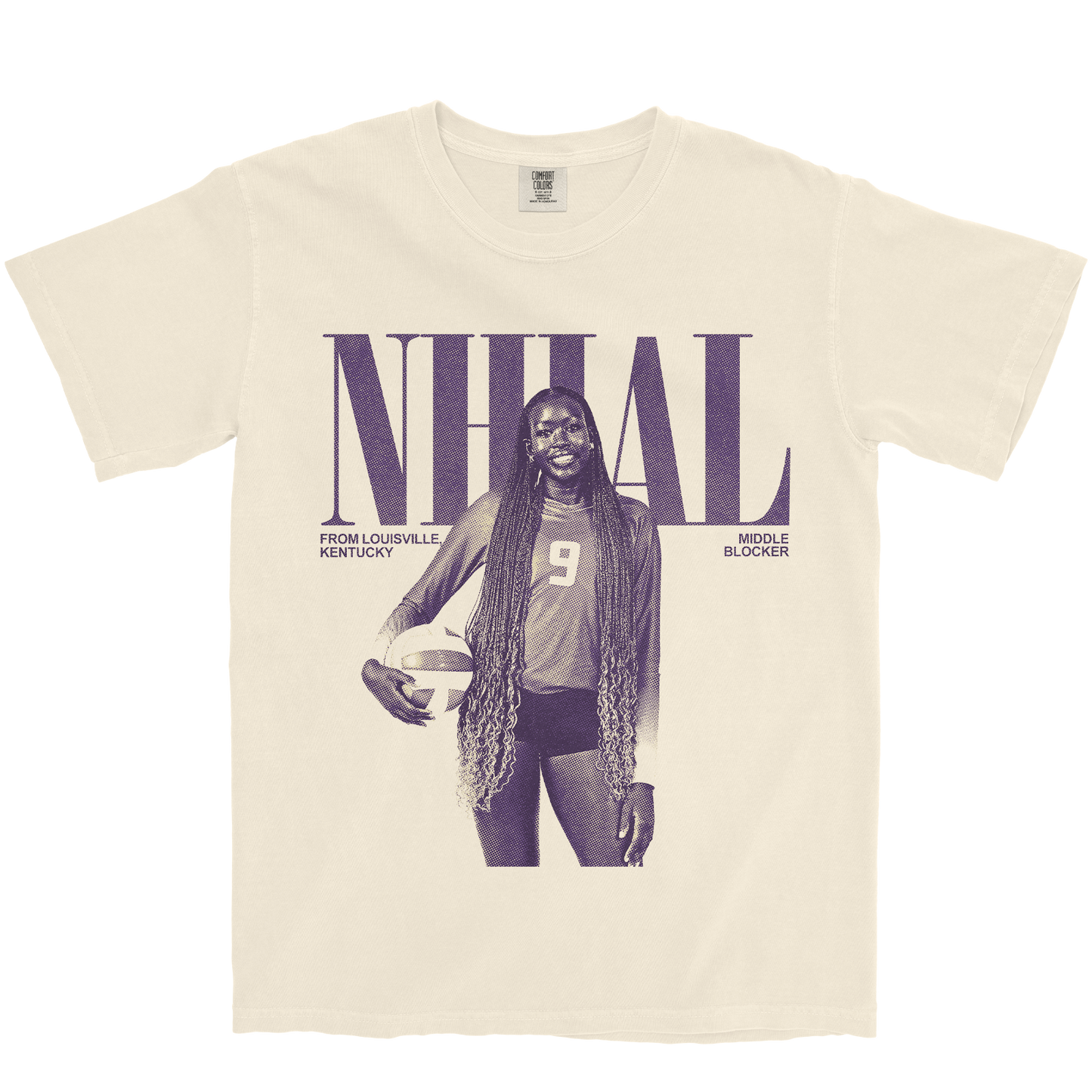 AYEN NHIAL VINTAGE IVORY TEE