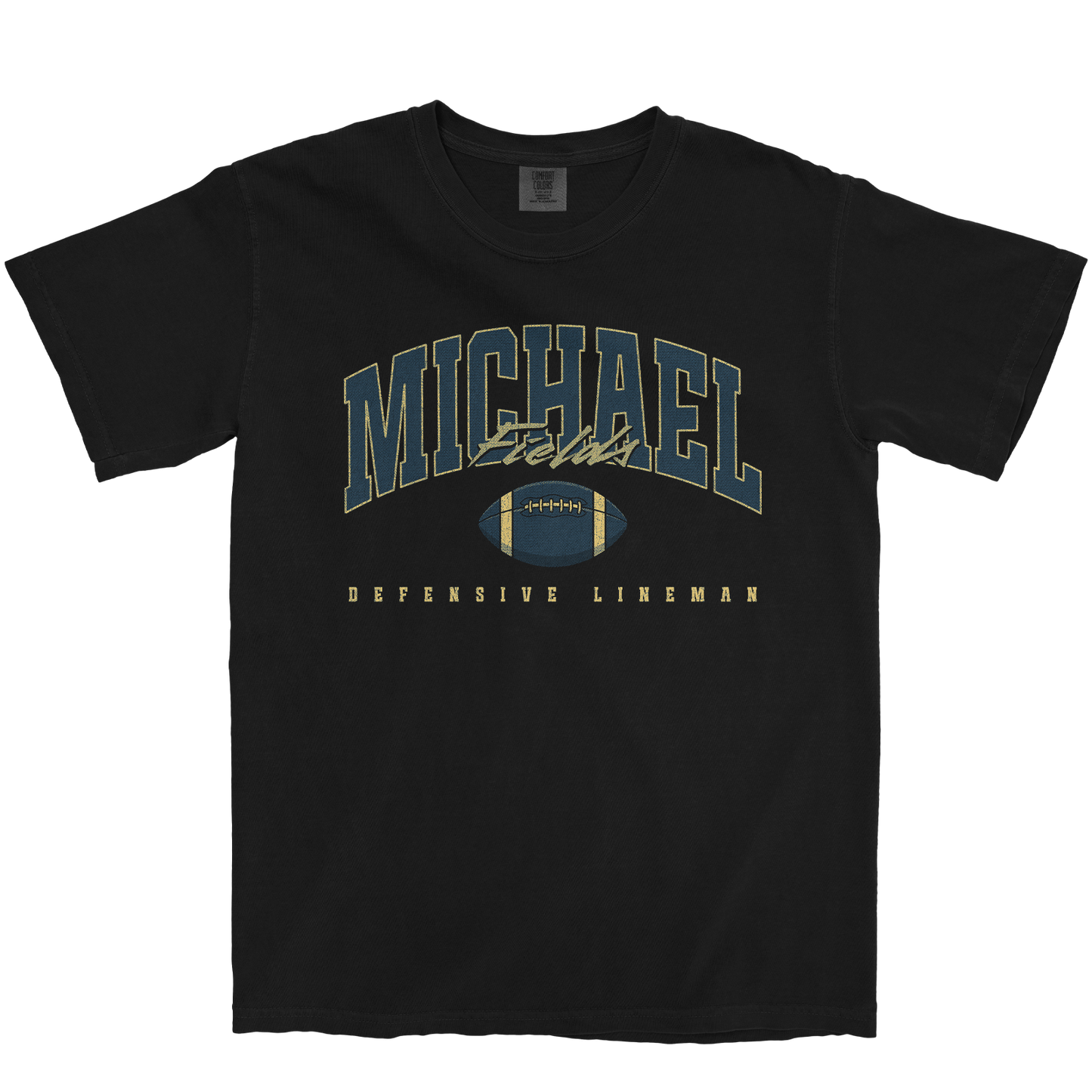 MICHAEL FIELDS RETRO BLACK TEE