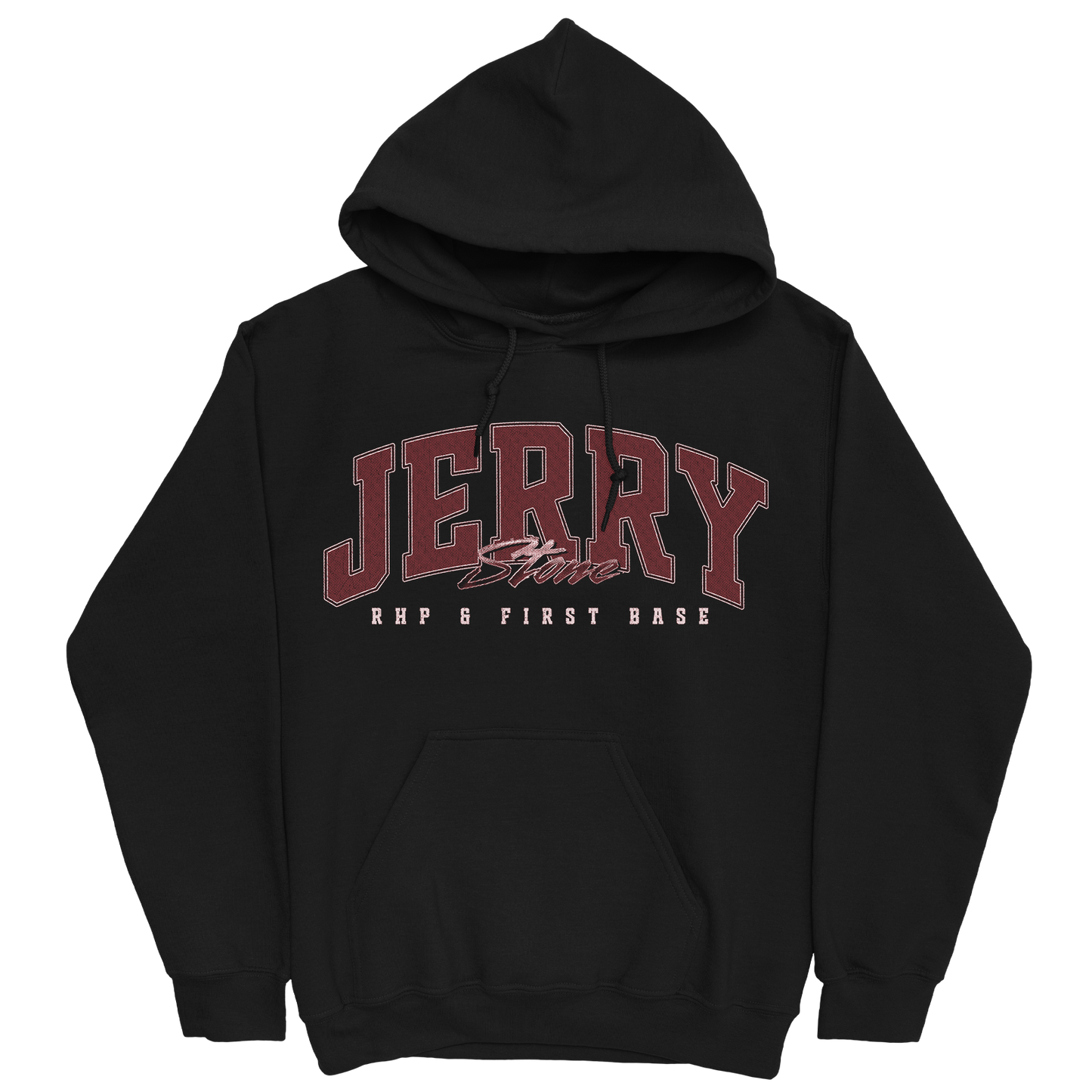 JERRY STONE RETRO BLACK HOODIE