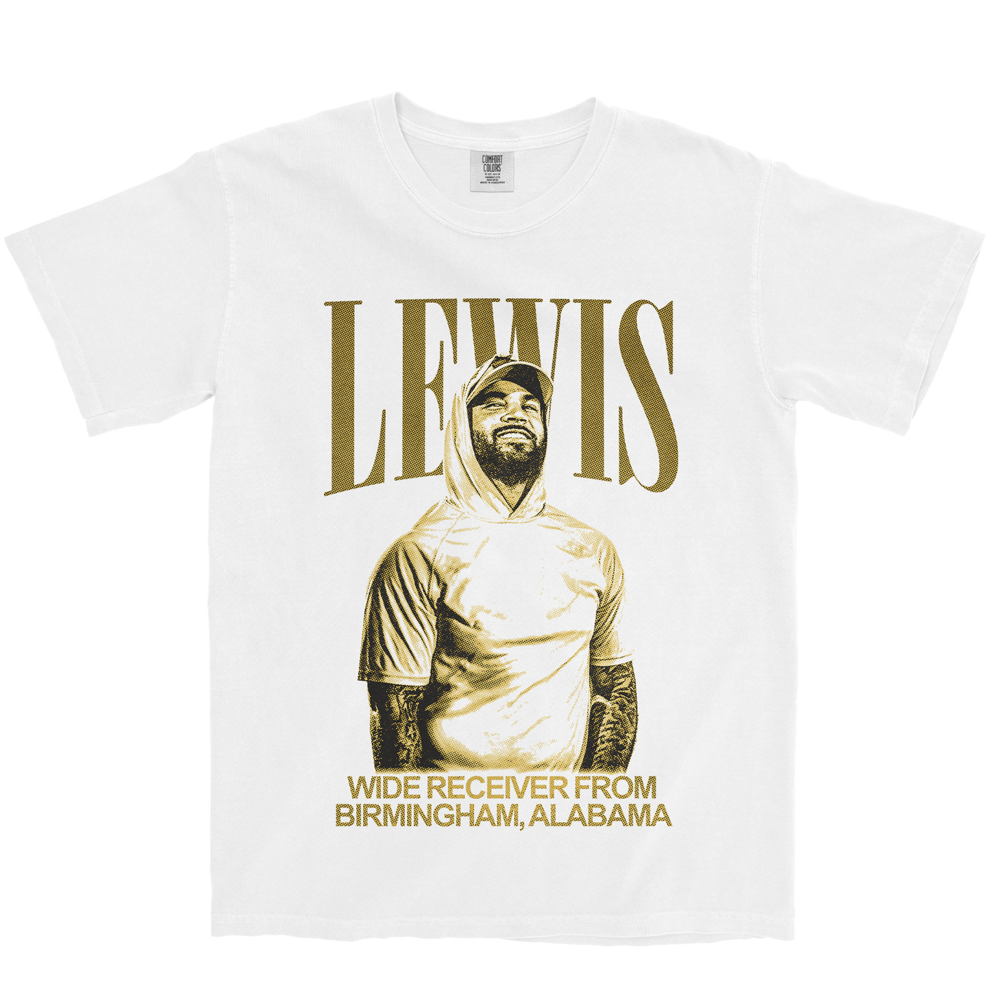 KRIS LEWIS VINTAGE WHITE TEE