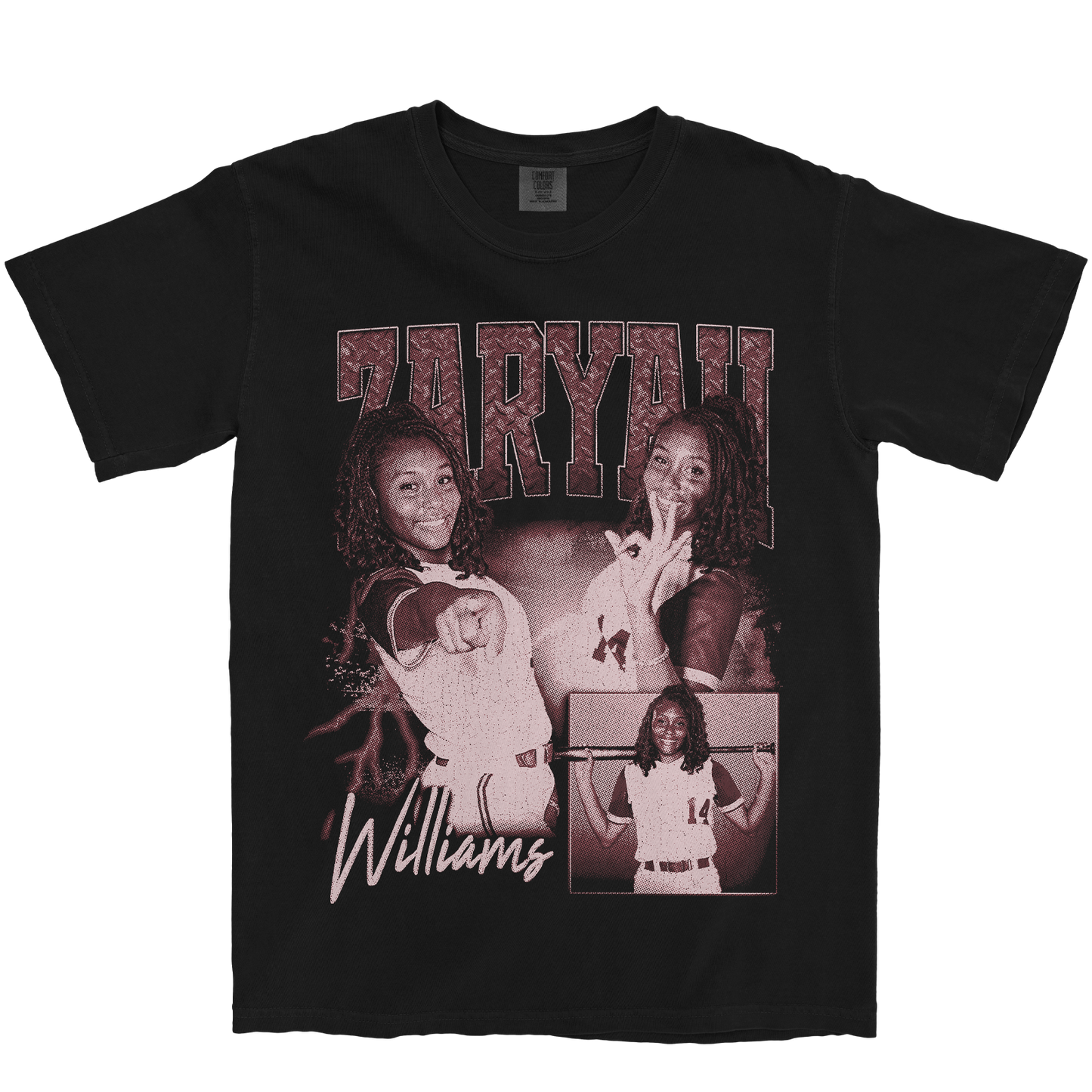 ZARYAH WILLIAMS GRAPHIC BLACK TEE