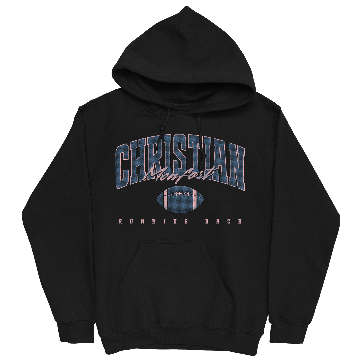 CHRISTIAN MONFORT RETRO BLACK HOODIE