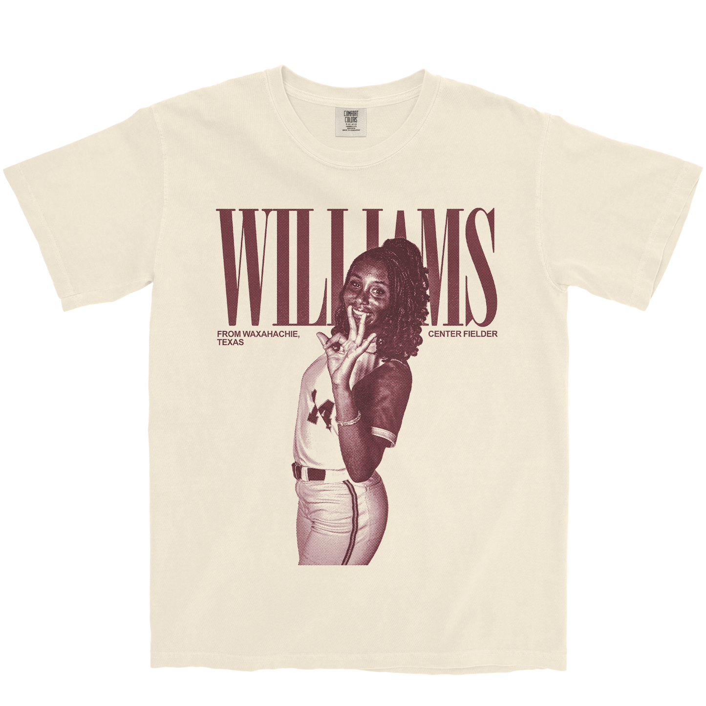 ZARYAH WILLIAMS VINTAGE IVORY TEE