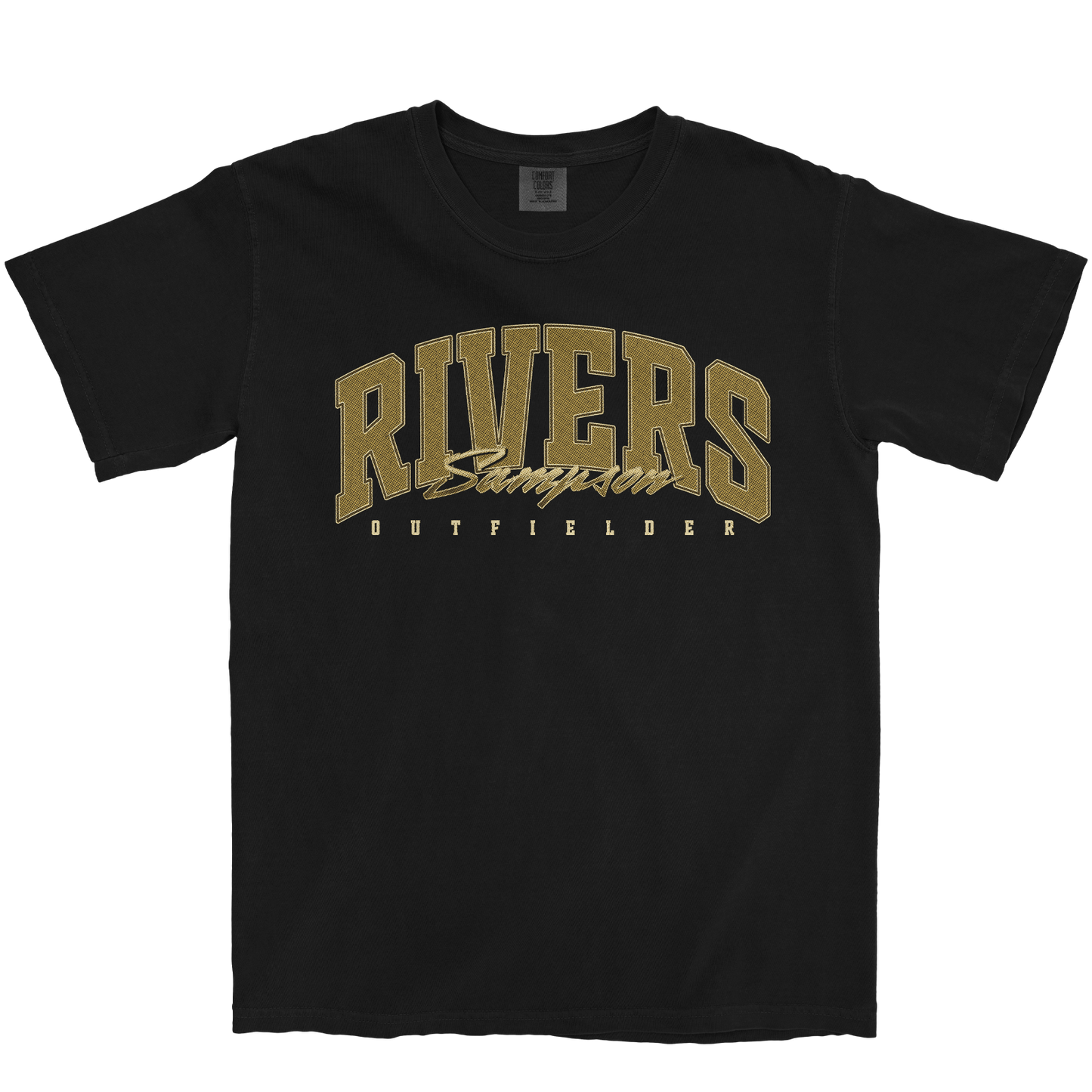 RIVERS SAMPSON RETRO BLACK TEE