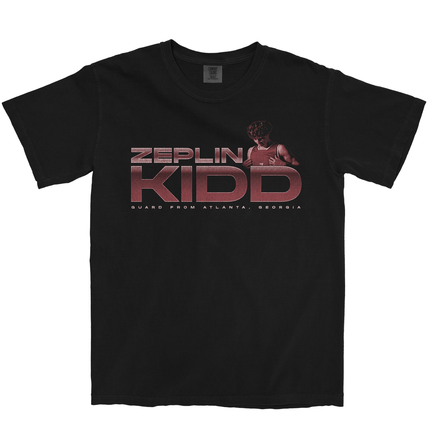 ZEPLIN KIDD RETRO BLACK TEE