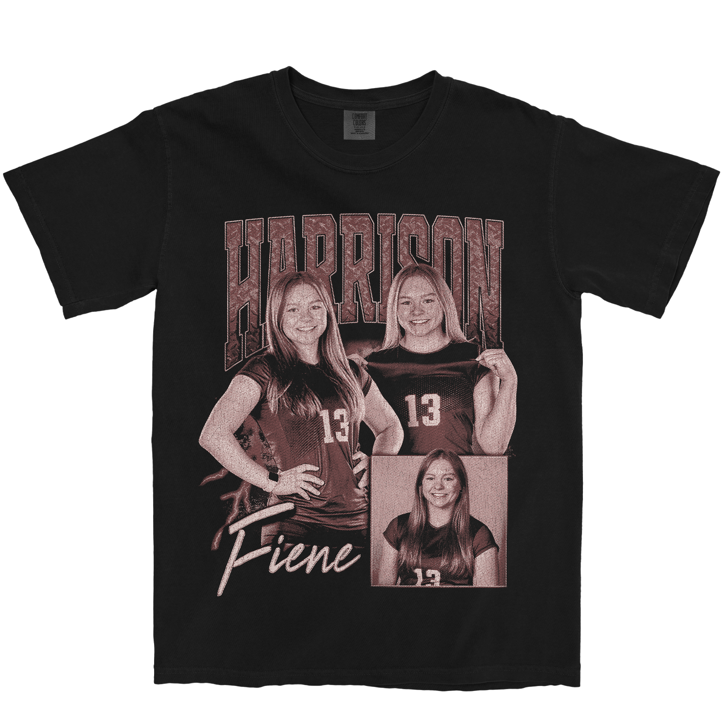 HARRISON FIENE GRAPHIC BLACK TEE