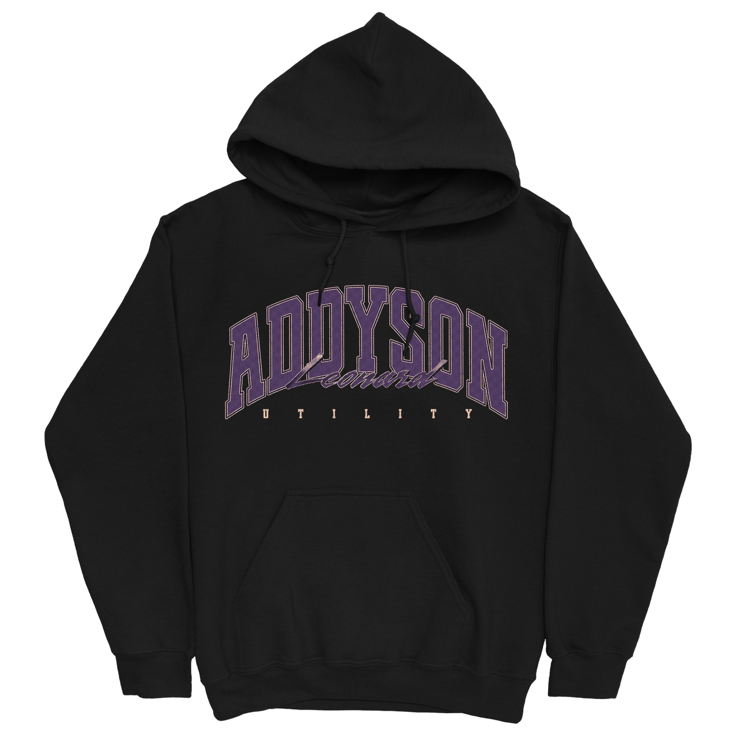 ADDYSON LEONARD RETRO BLACK HOODIE