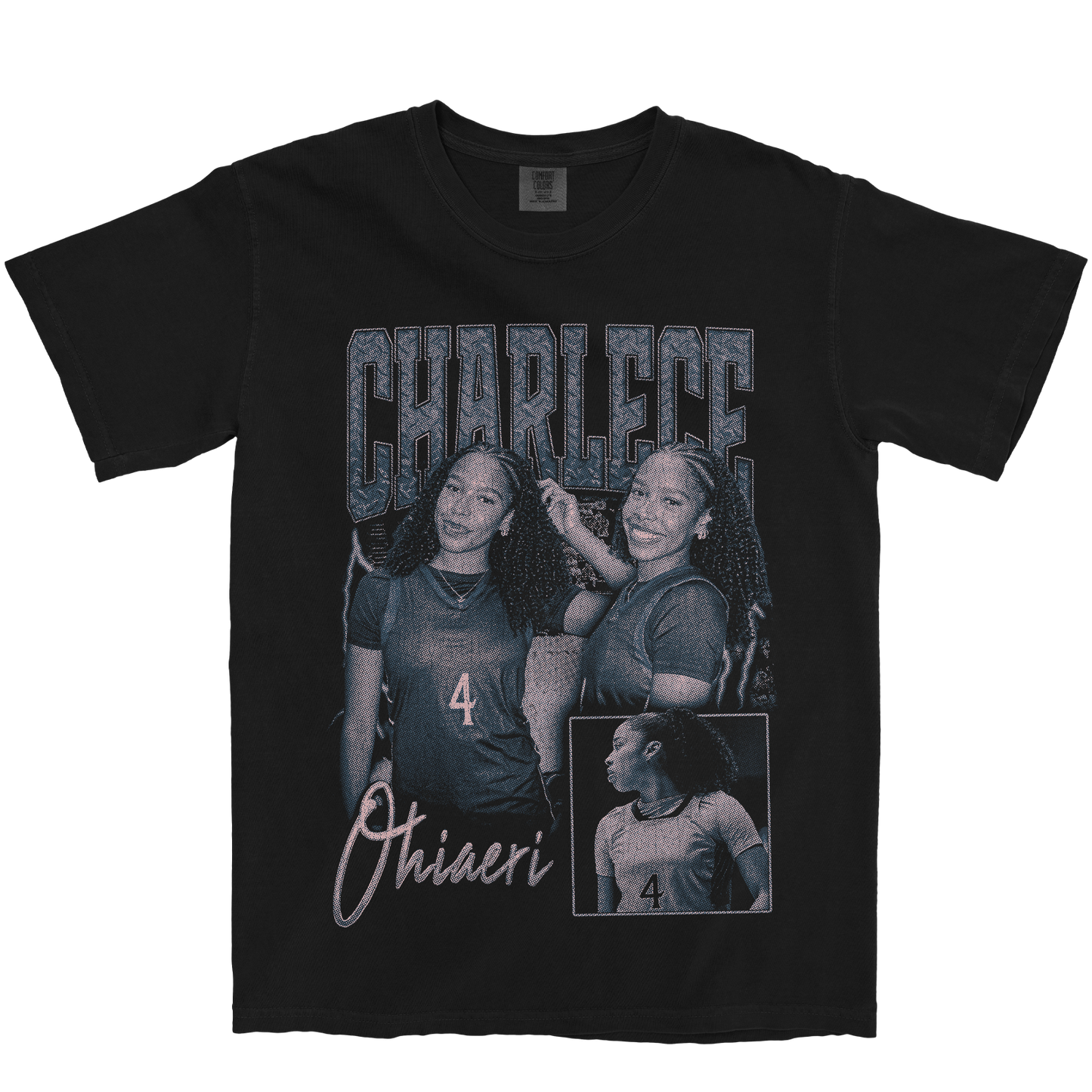 CHARLECE OHIAERI GRAPHIC BLACK TEE