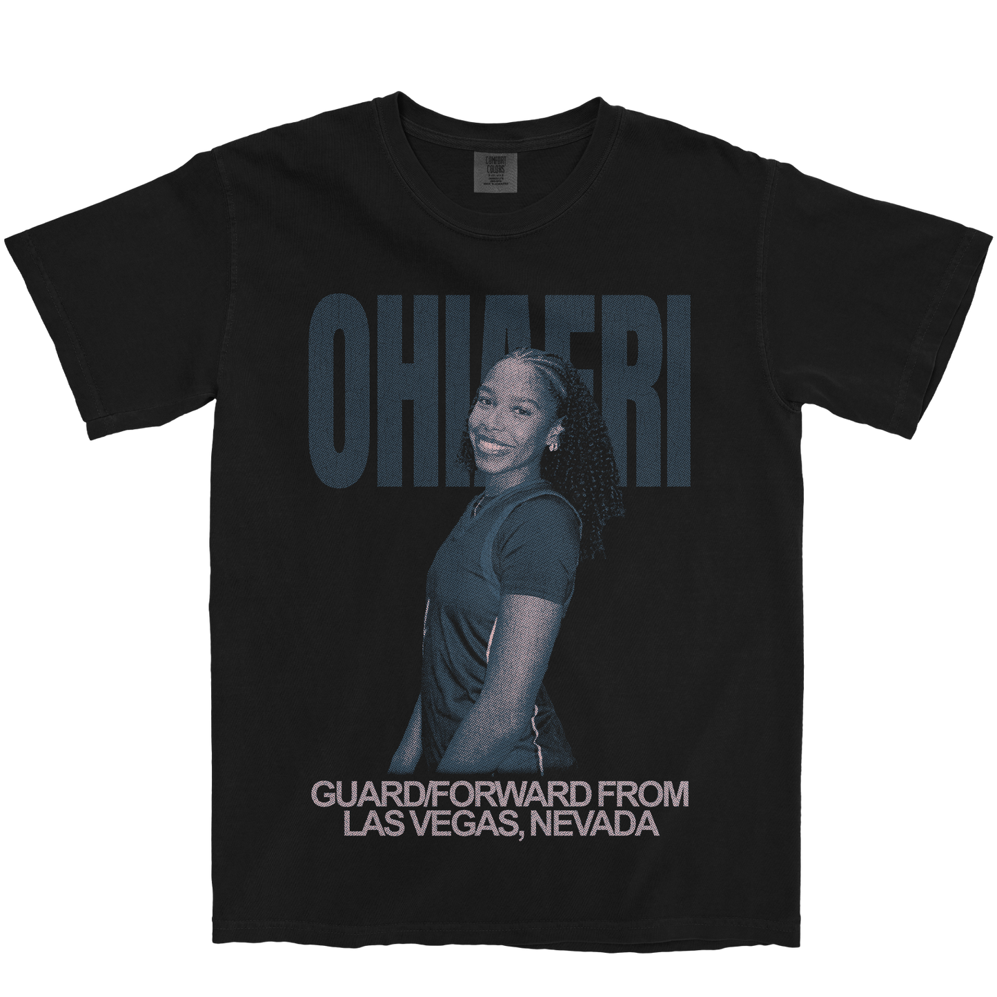 CHARLECE OHIAERI VINTAGE BLACK TEE