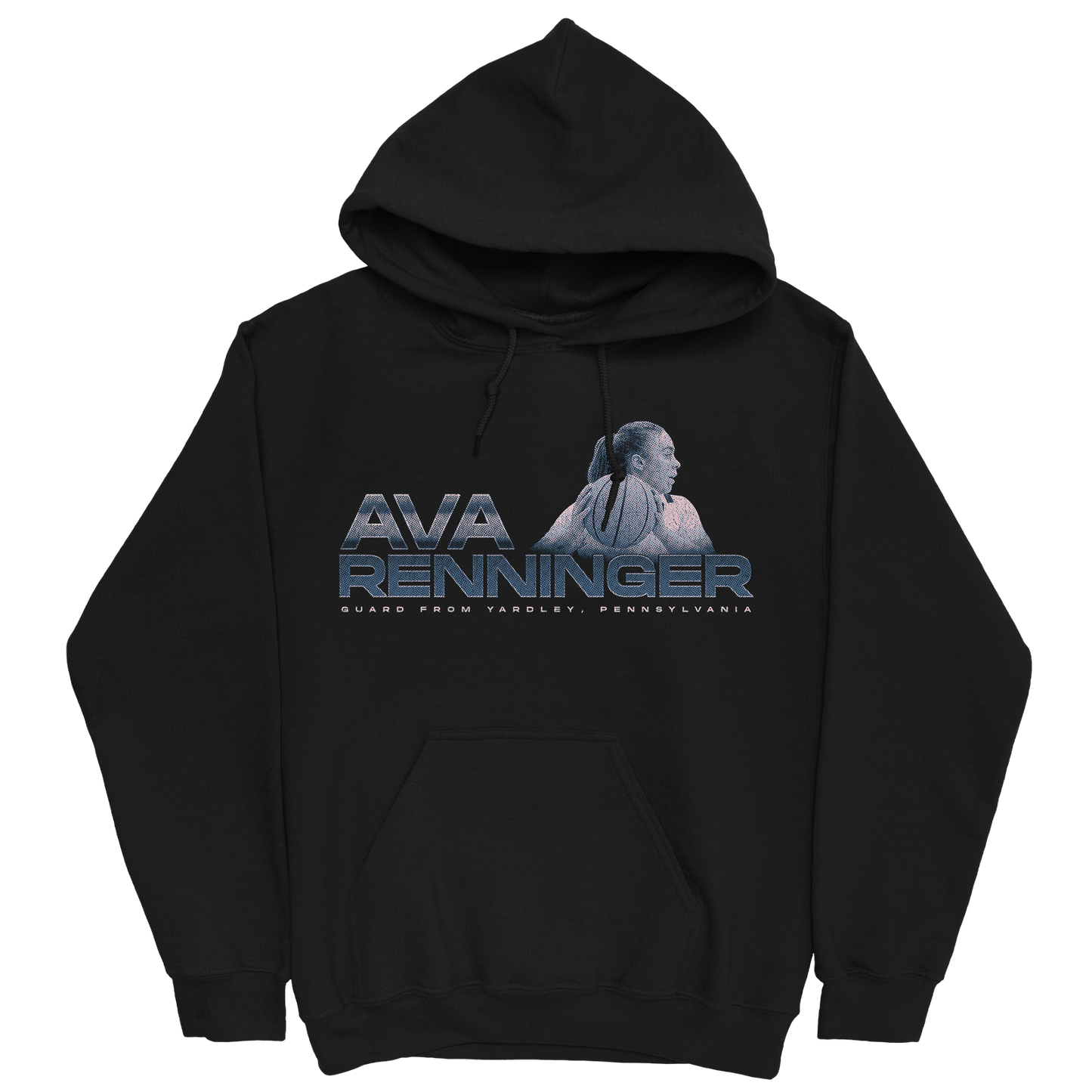 AVA RENNINGER RETRO BLACK HOODIE