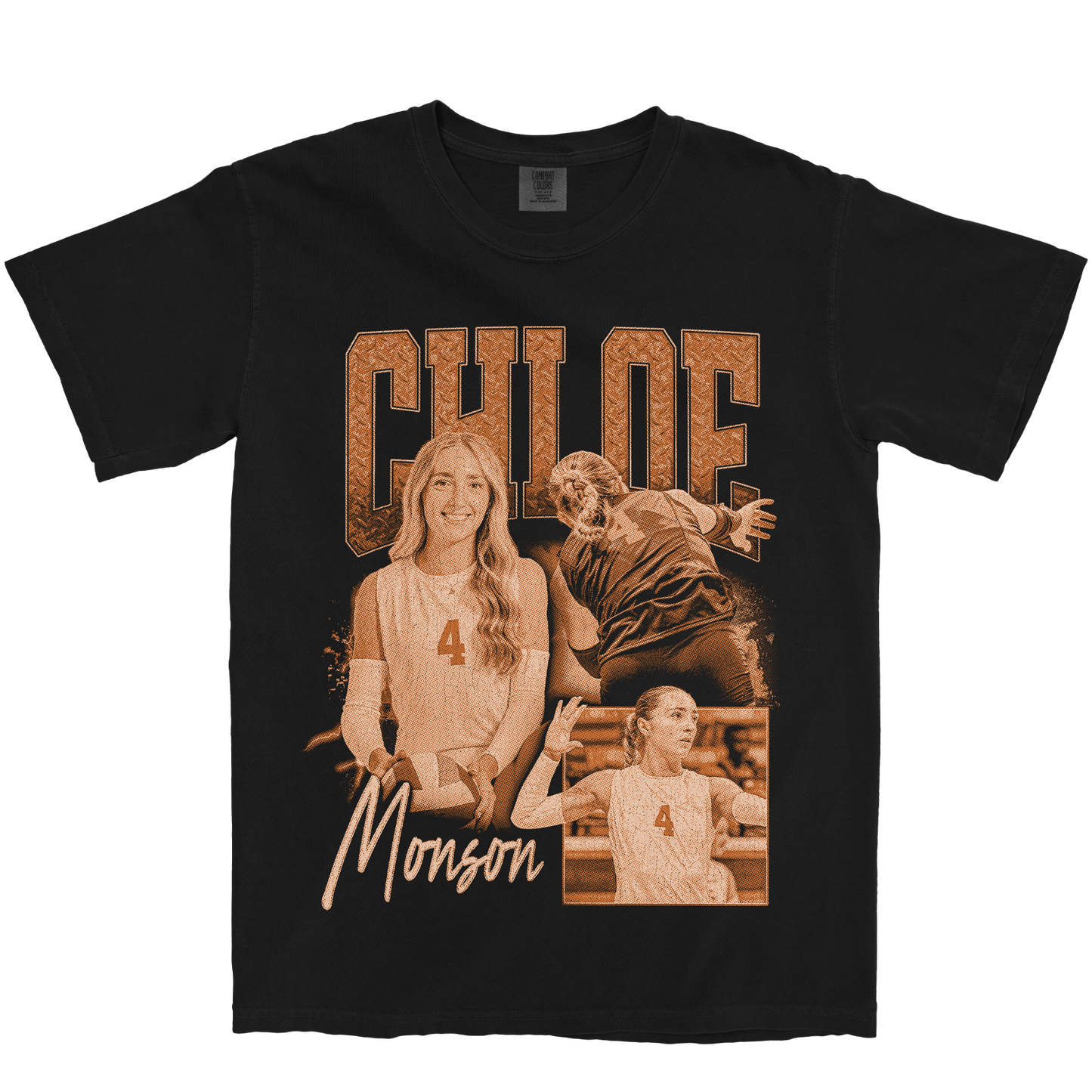 CHLOE MONSON GRAPHIC BLACK TEE