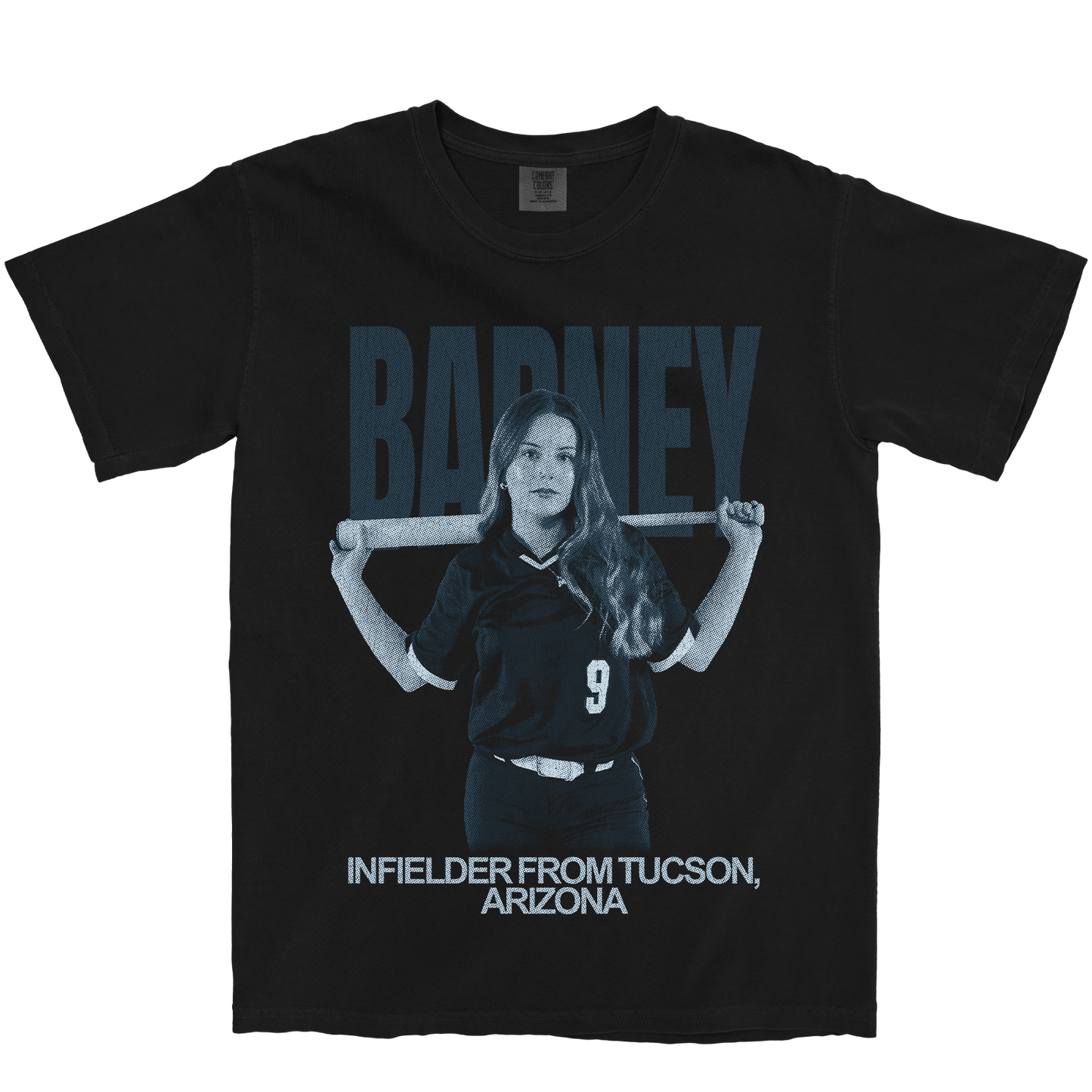 MACKENZIE BARNEY VINTAGE BLACK TEE