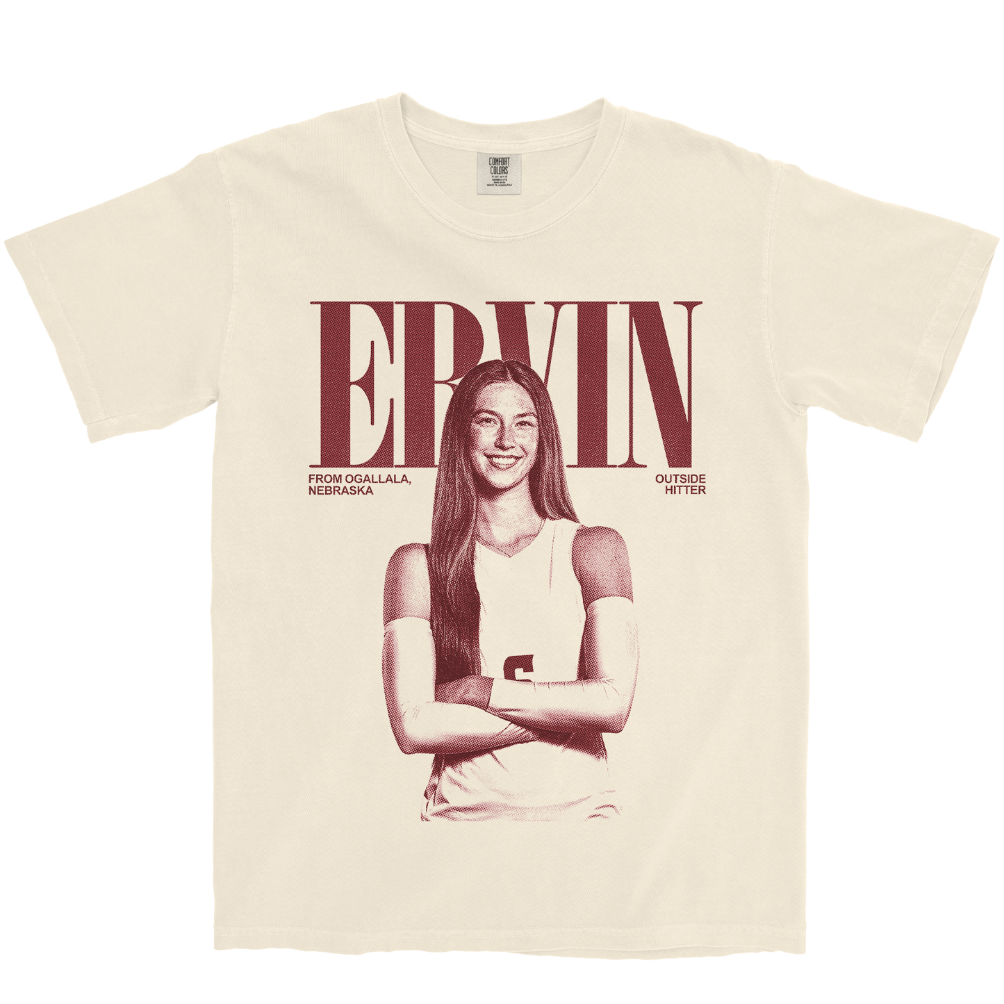 MARLEE ERVIN VINTAGE IVORY TEE