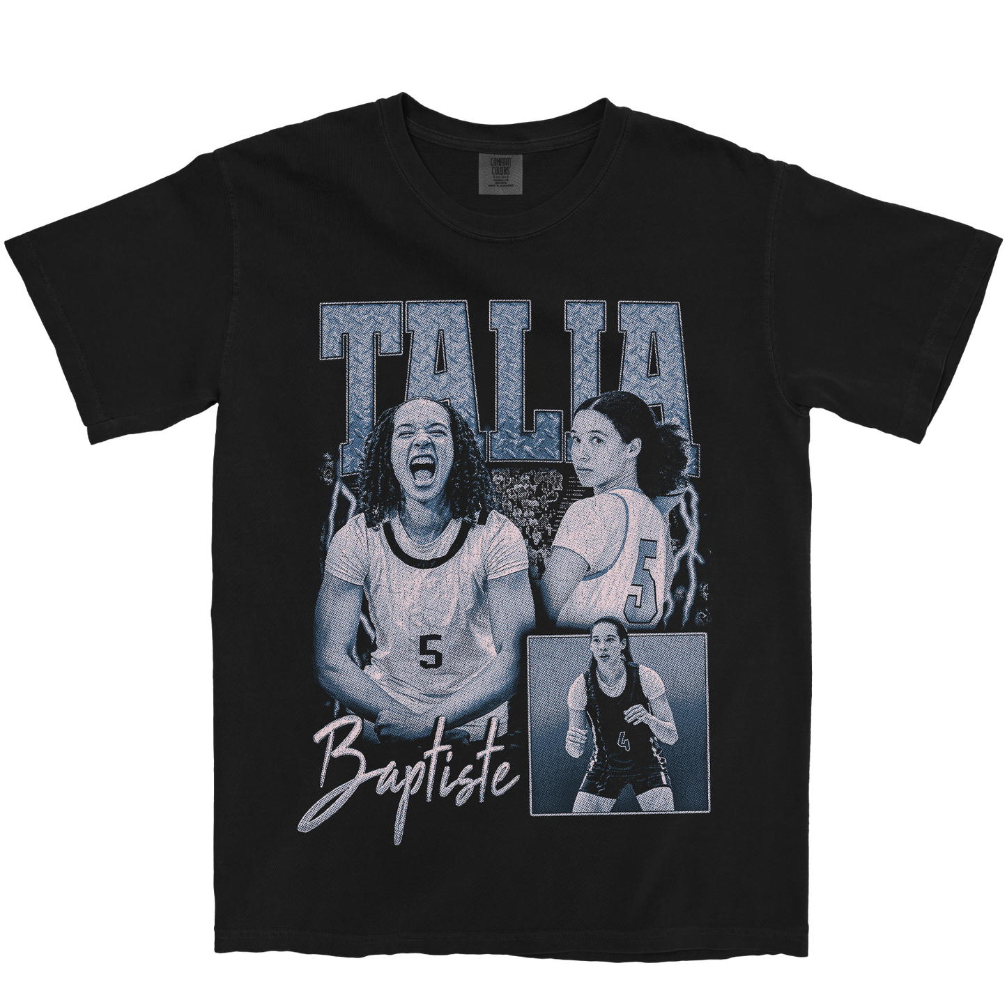TALIA BAPTISTE GRAPHIC BLACK TEE