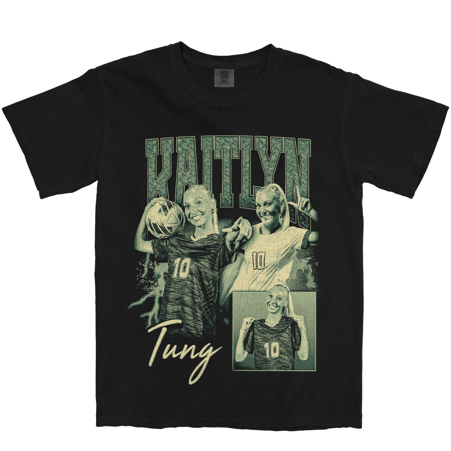 KAITLYN TUNG GRAPHIC BLACK TEE