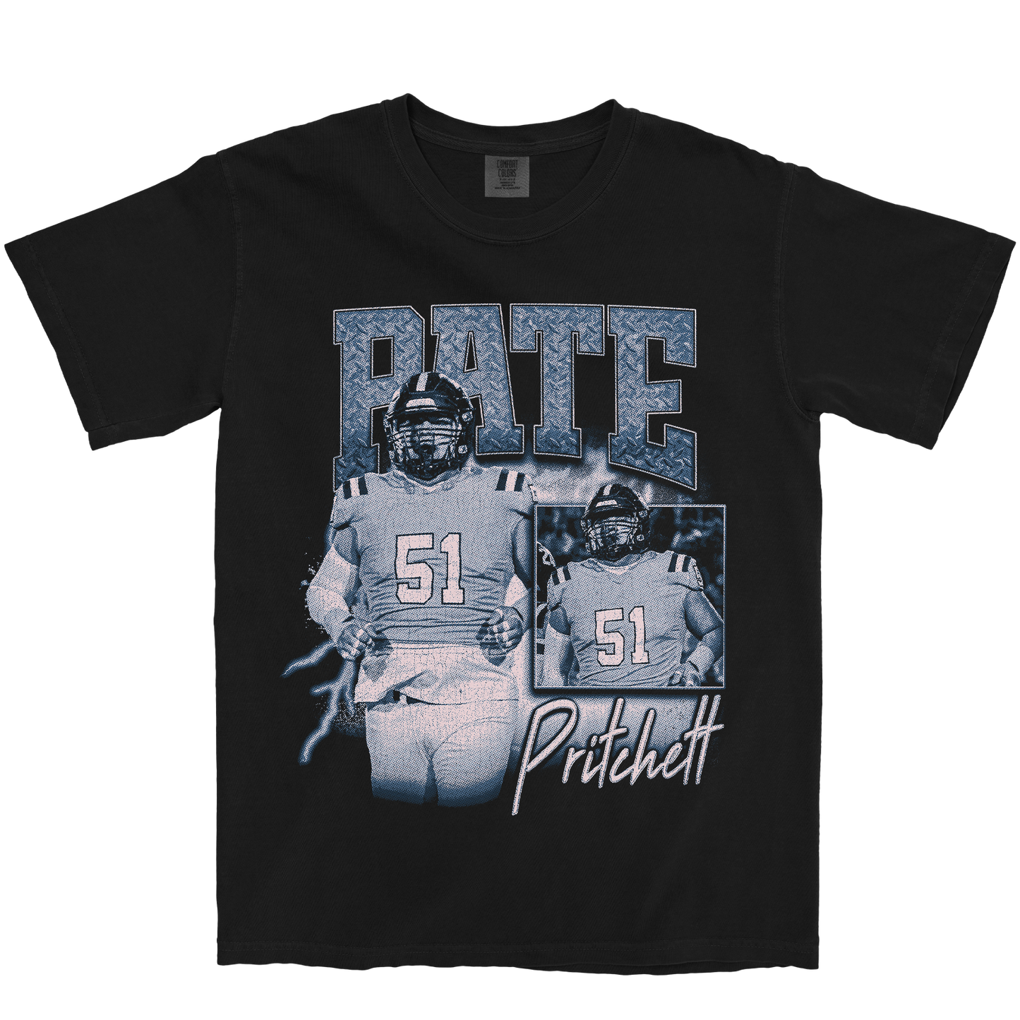 PATE PRITCHETT GRAPHIC BLACK TEE