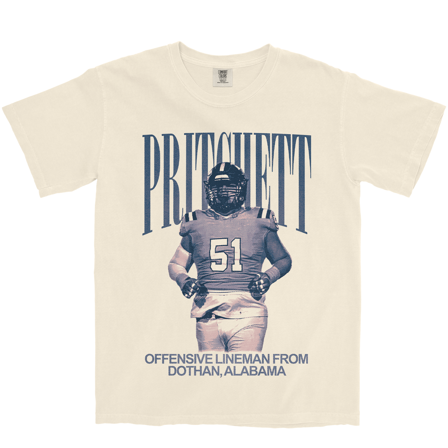 PATE PRITCHETT VINTAGE IVORY TEE