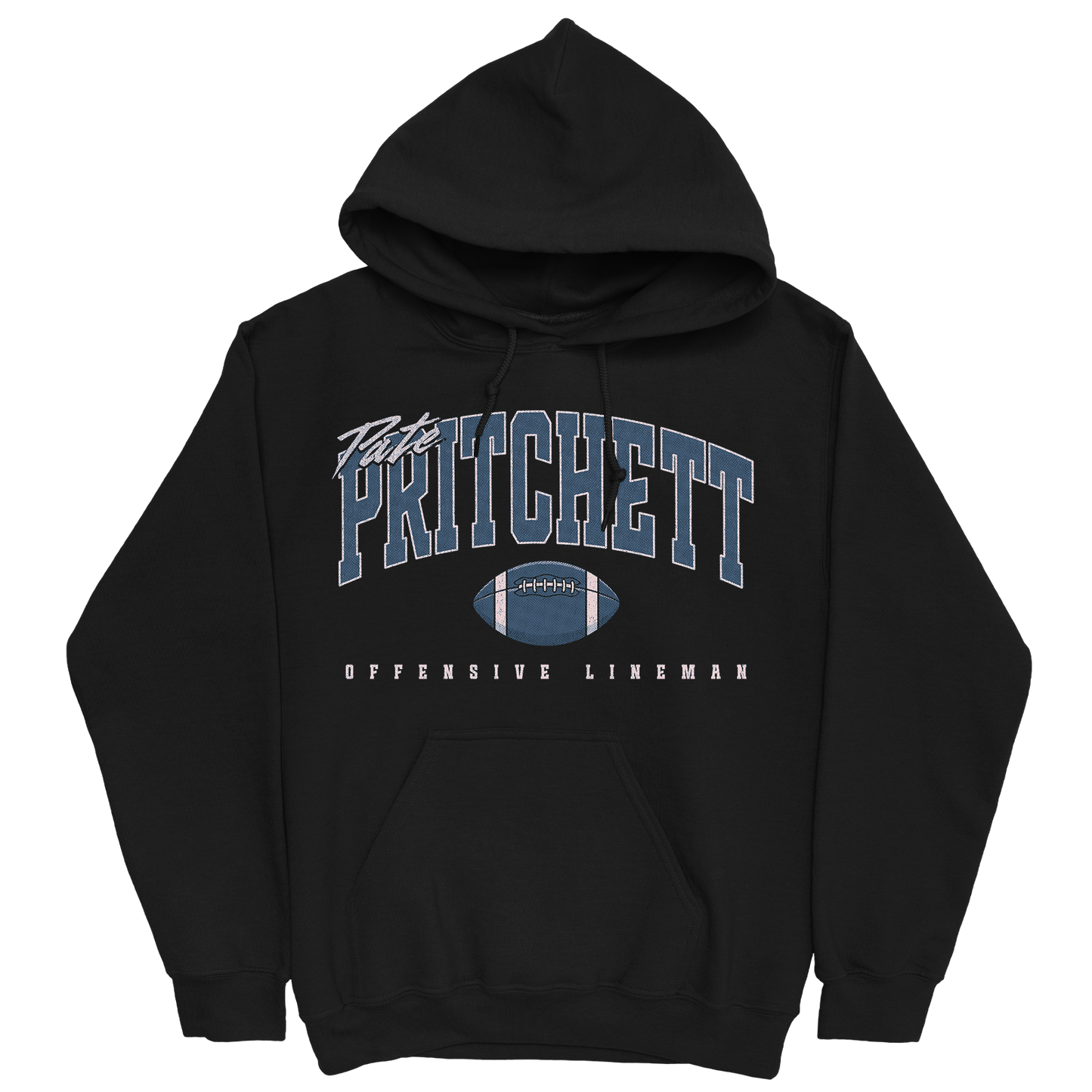 PATE PRITCHETT RETRO BLACK HOODIE