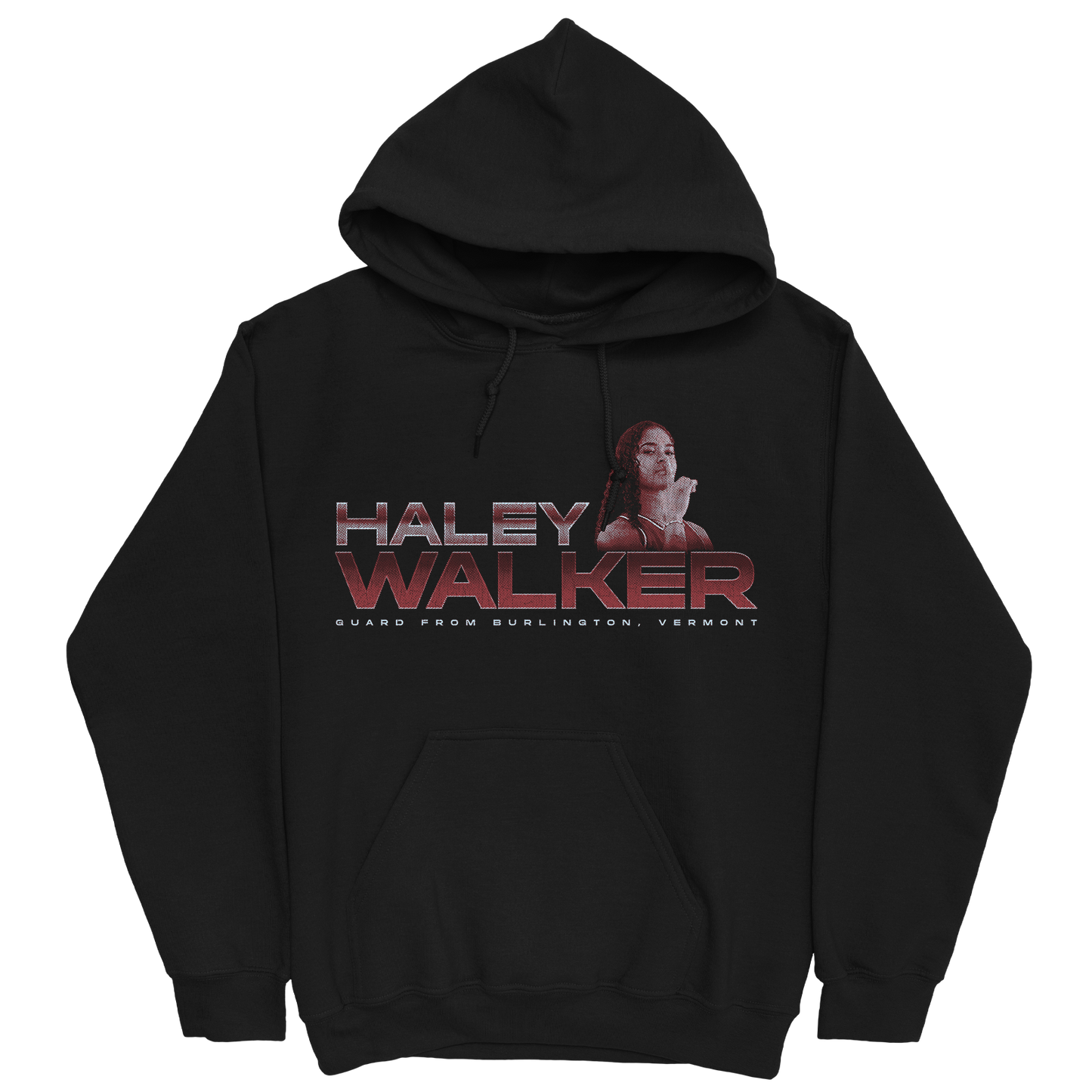 HALEY WALKER RETRO BLACK HOODIE